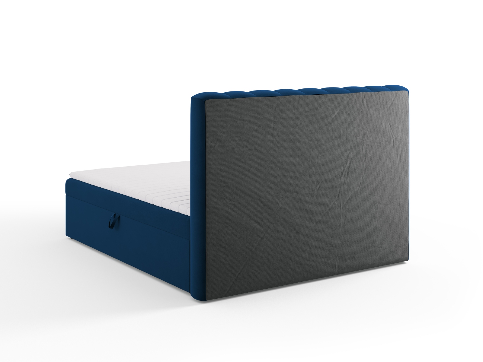 Boxspring Bed Set: Headboard + Box Springs/Mattress + Mattress Topper, "Kelp", 180x210x125