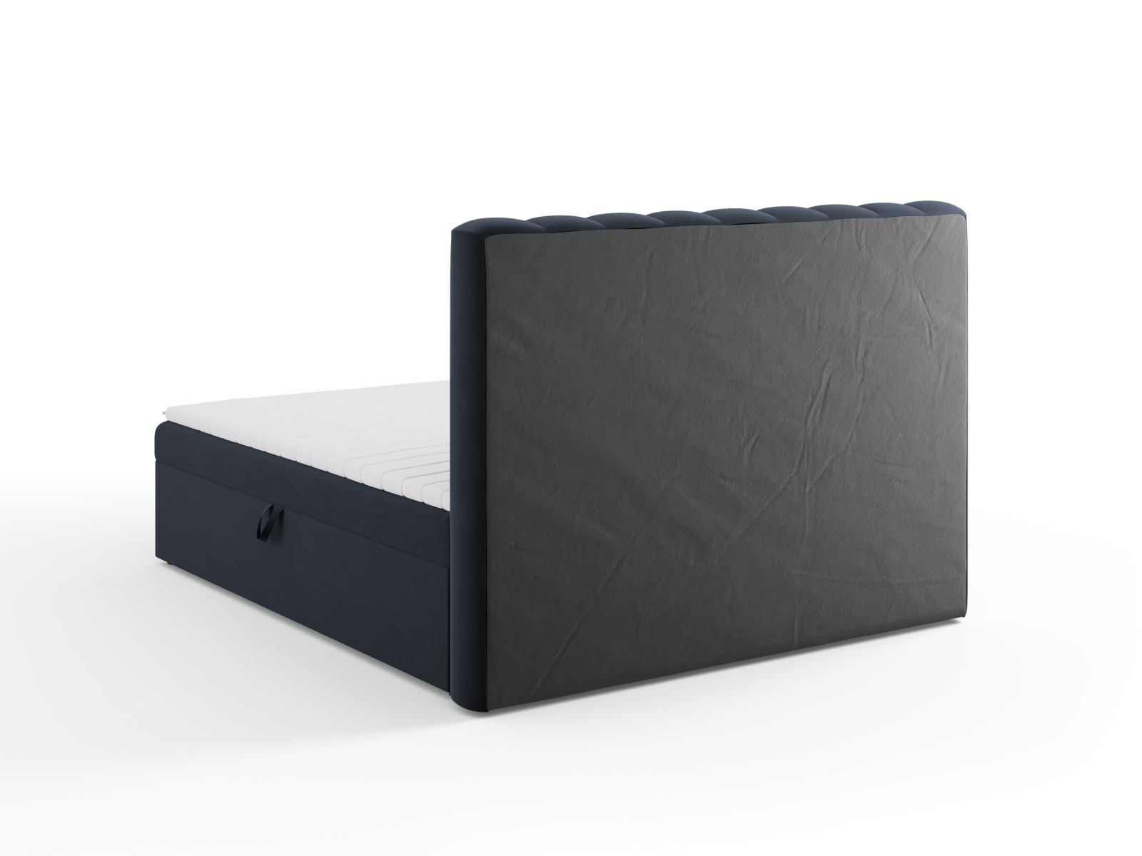 Boxspring Bed Set: Headboard + Box Springs/Mattress + Mattress Topper, "Kelp", 180x210x125