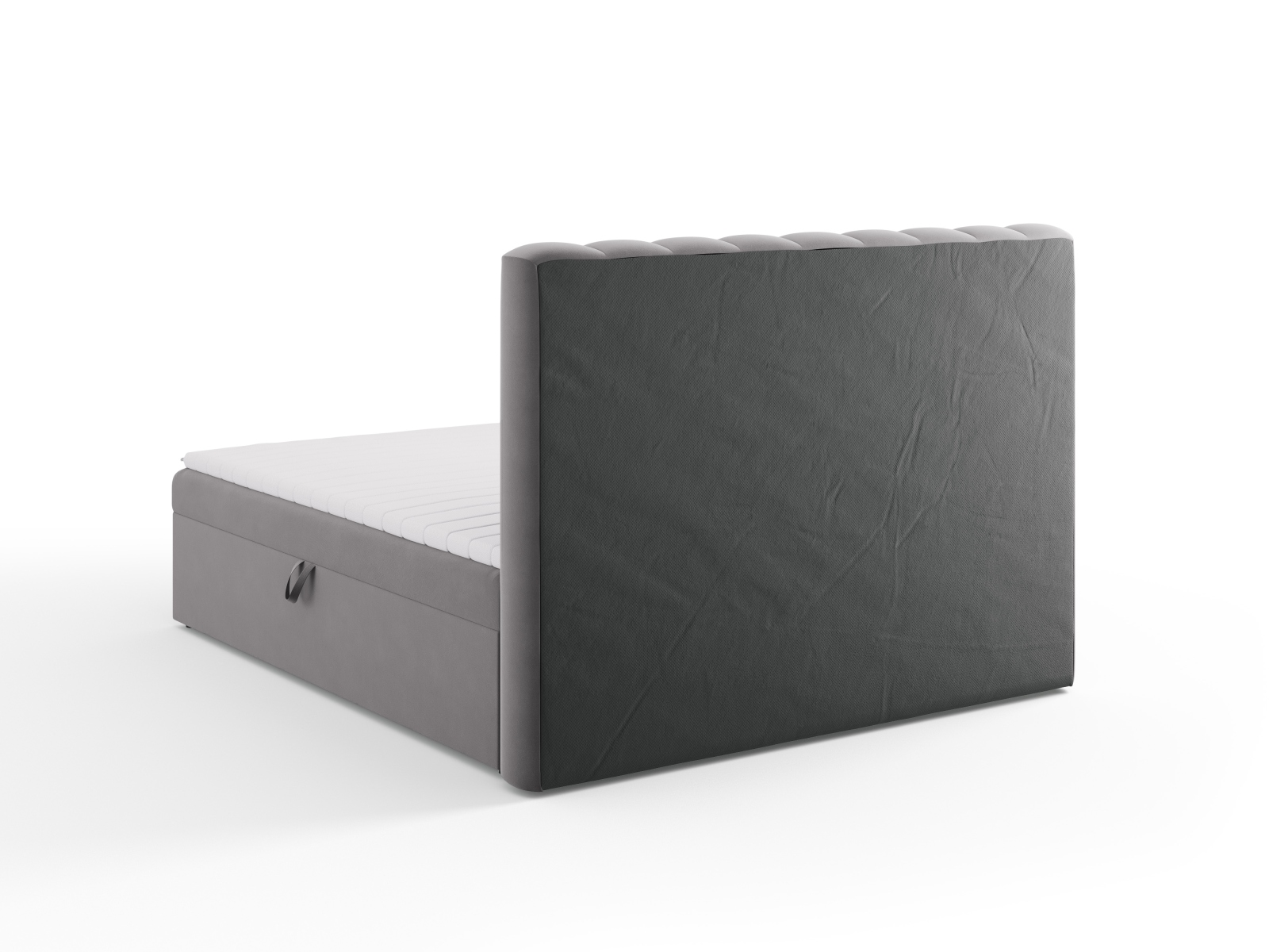 Boxspring Bed Set: Headboard + Box Springs/Mattress + Mattress Topper, "Kelp", 180x210x125