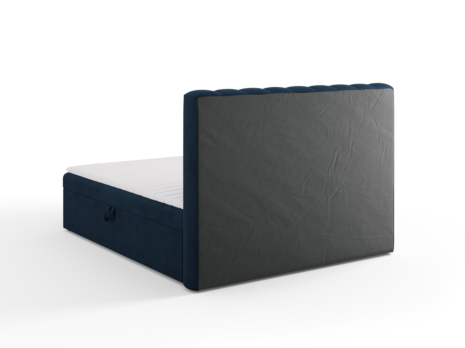 Boxspring Bed Set: Headboard + Box Springs/Mattress + Mattress Topper, "Kelp", 180x210x125