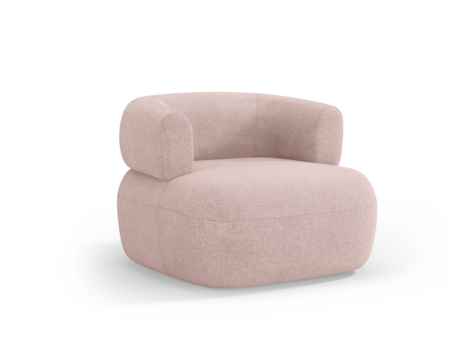 Boucle Armchair, "Jenny", 1 Seat, 90x88x73