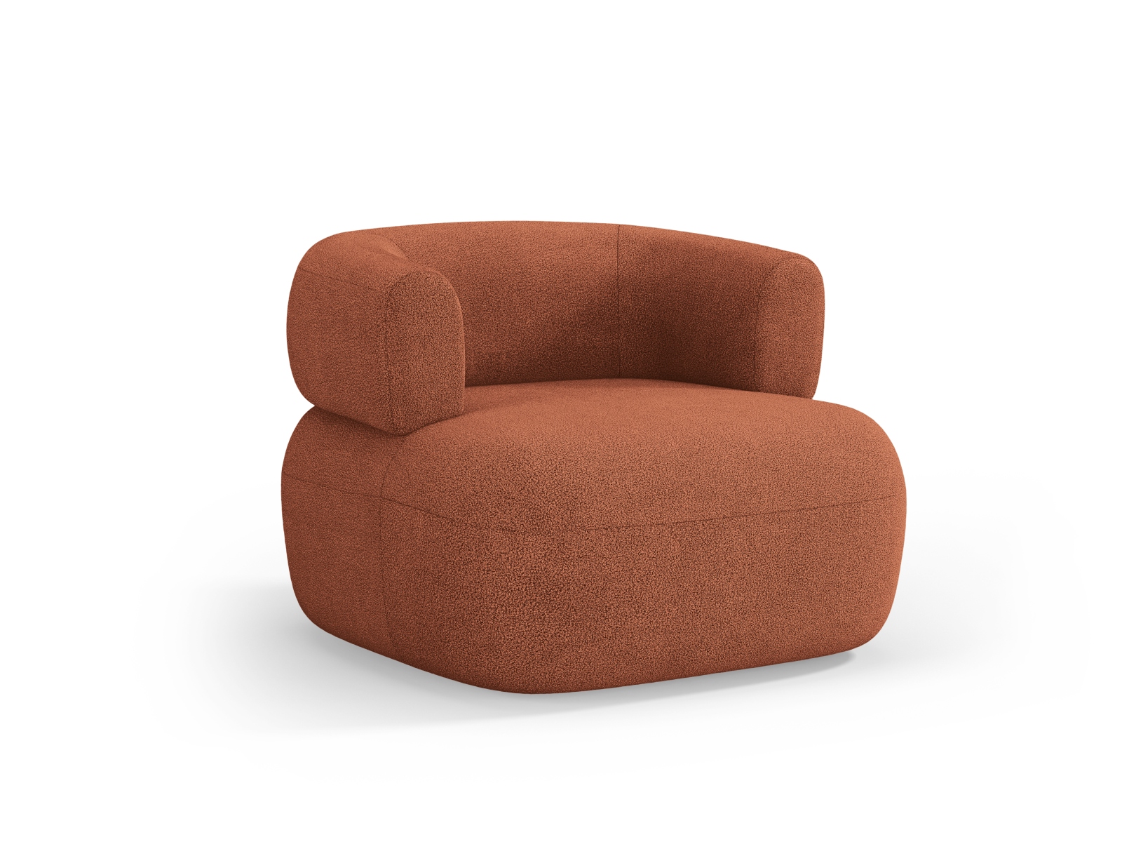 Boucle Armchair, "Jenny", 1 Seat, 90x88x73