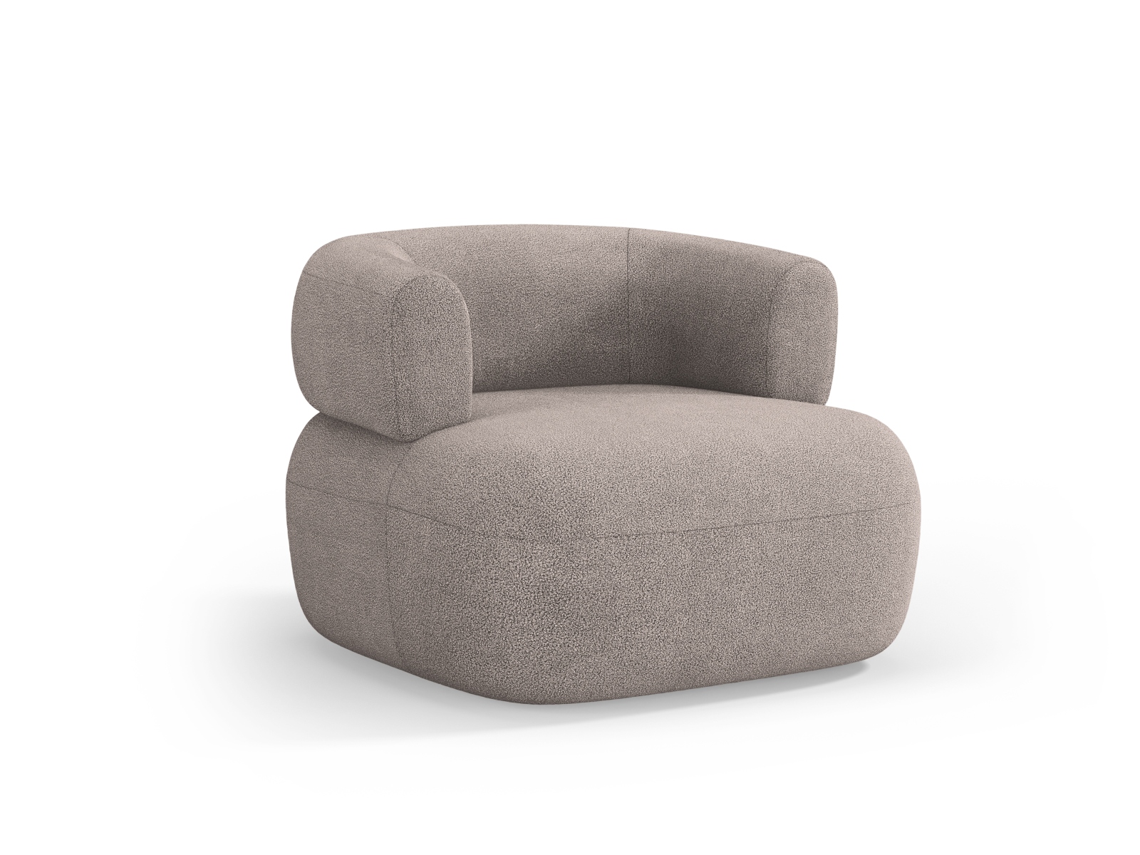Boucle Armchair, "Jenny", 1 Seat, 90x88x73