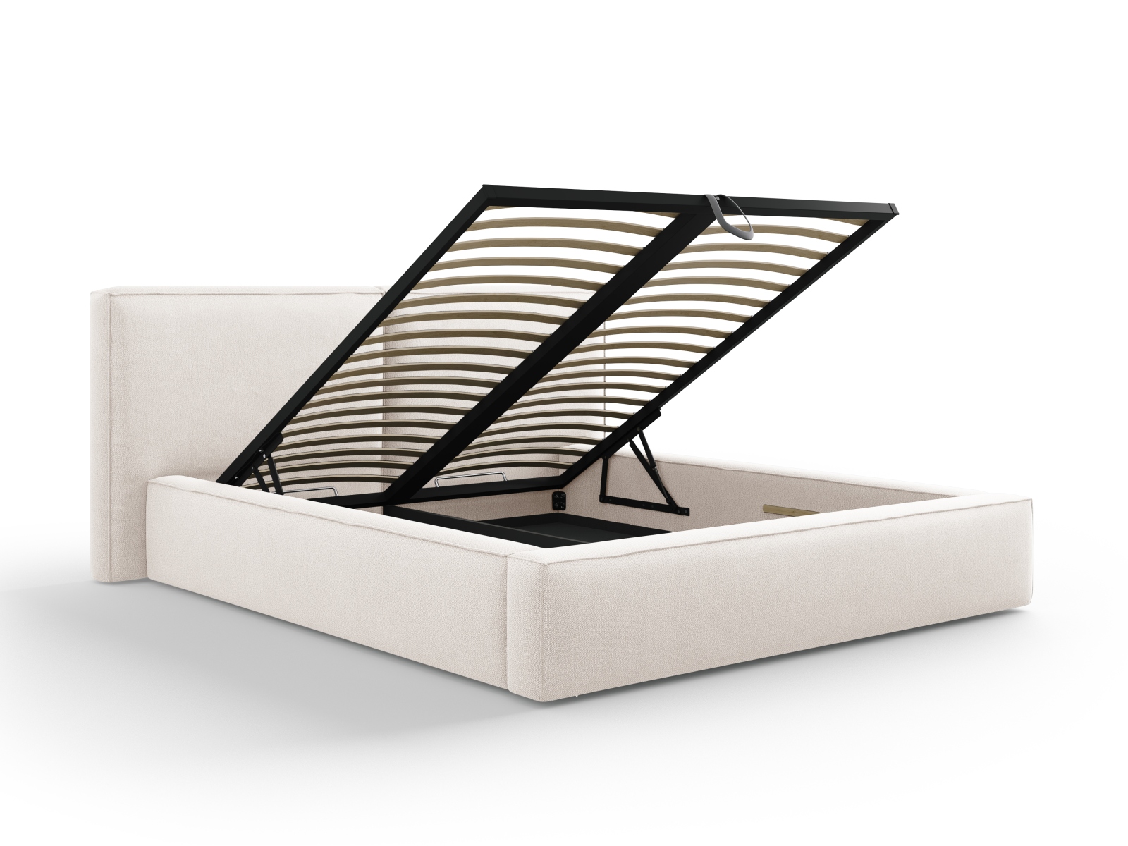 Storage Bed With Double Headboard, "Jodie", 214x228x108