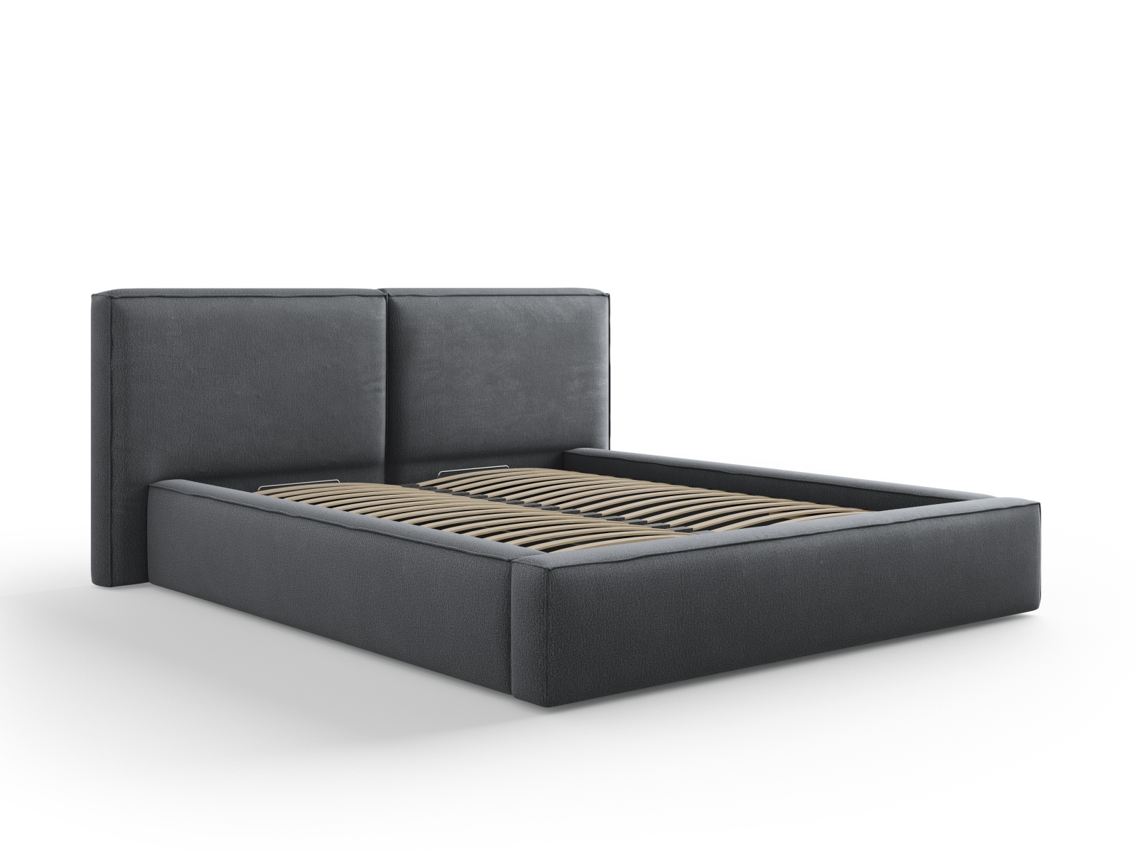 Storage Bed With Double Headboard, "Jodie", 214x228x108