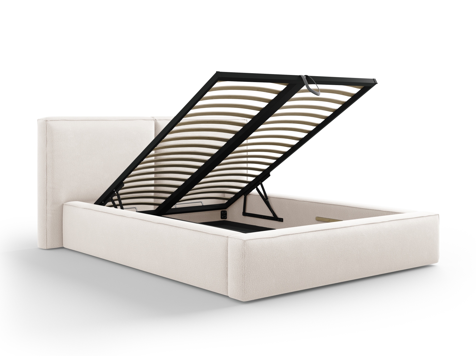 Storage Bed With Double Headboard, "Jodie", 194x228x108