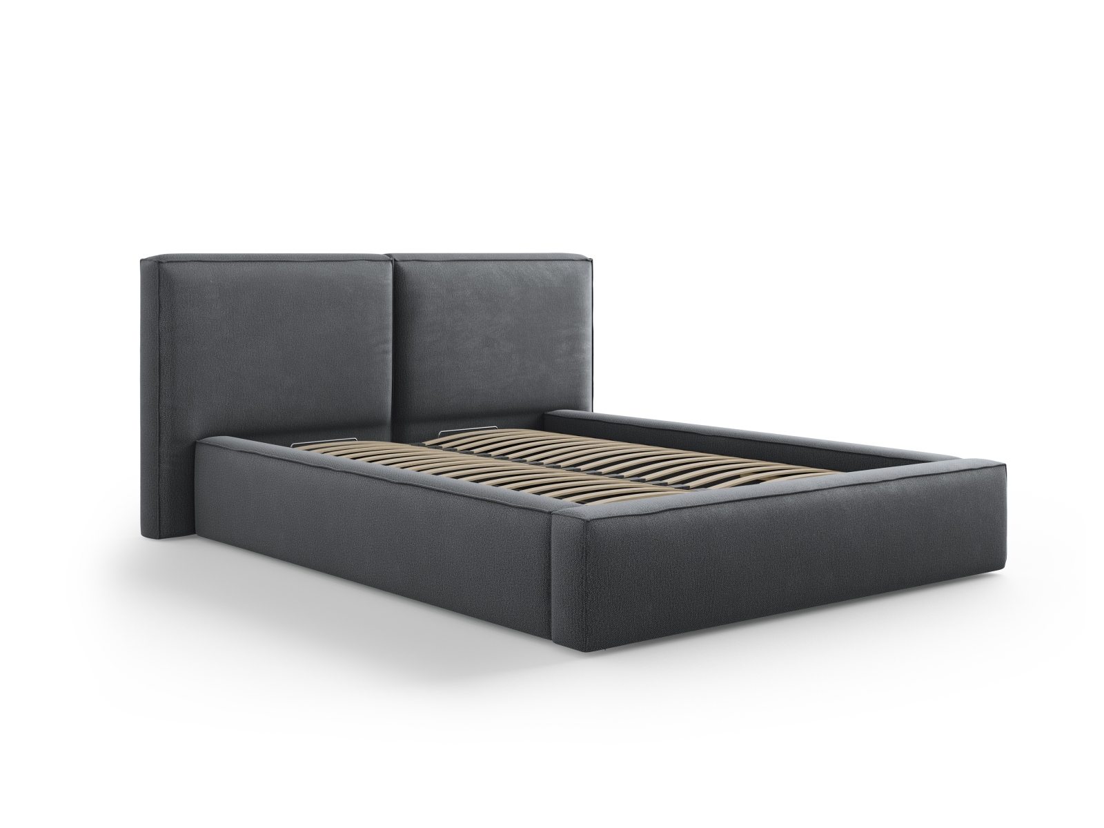 Storage Bed With Double Headboard, "Jodie", 194x228x108