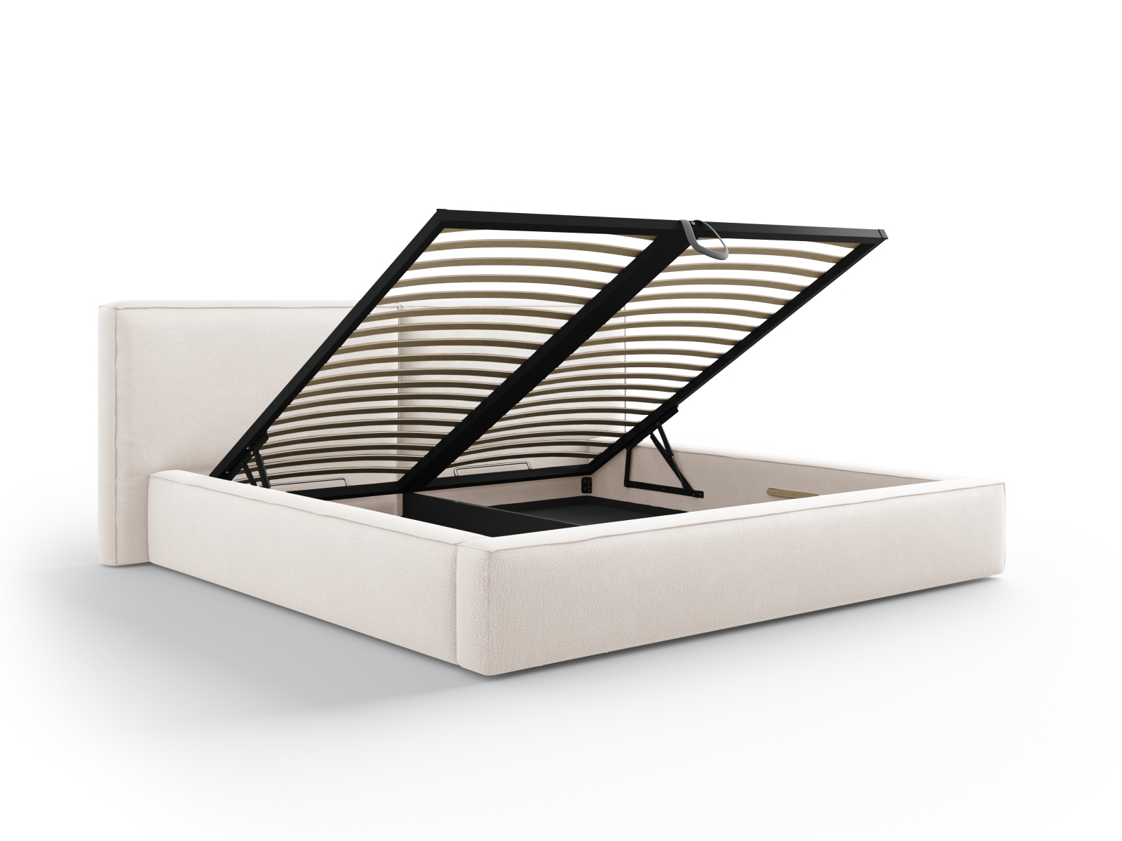 Storage Bed With Double Headboard, "Jodie", 254x228x108