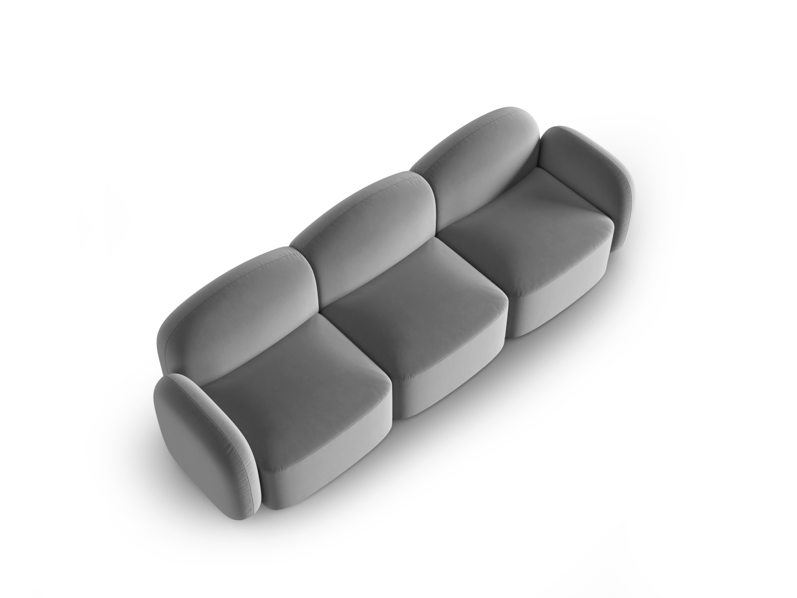 Velvet Sofa, "Blair", 3 Seats, 274x95x76