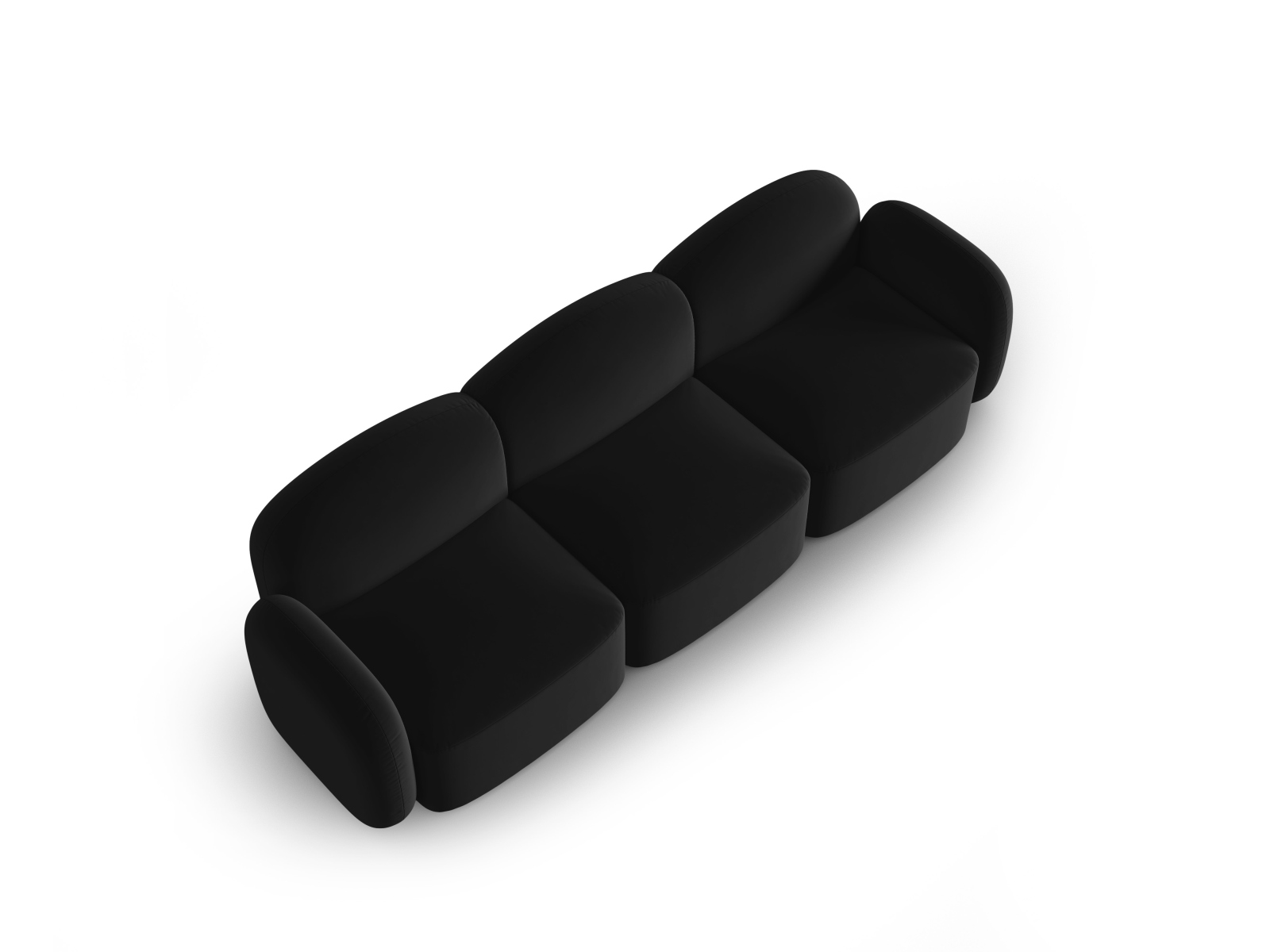 Velvet Sofa, "Blair", 3 Seats, 274x95x76