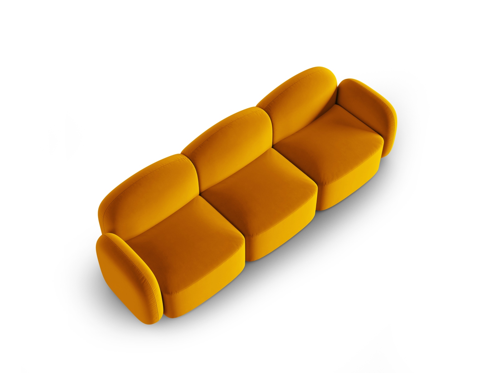 Velvet Sofa, "Blair", 3 Seats, 274x95x76