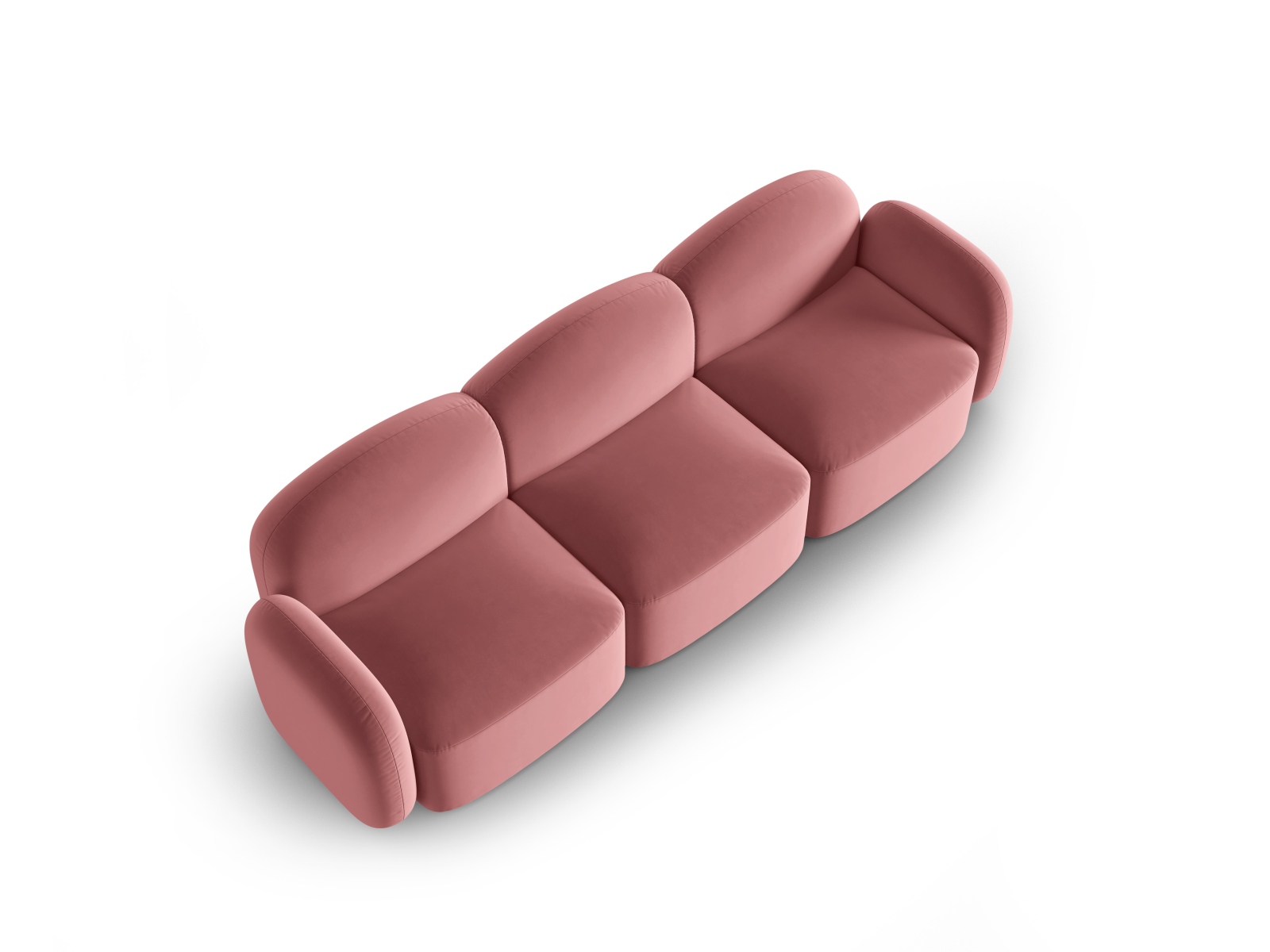 Velvet Sofa, "Blair", 3 Seats, 274x95x76