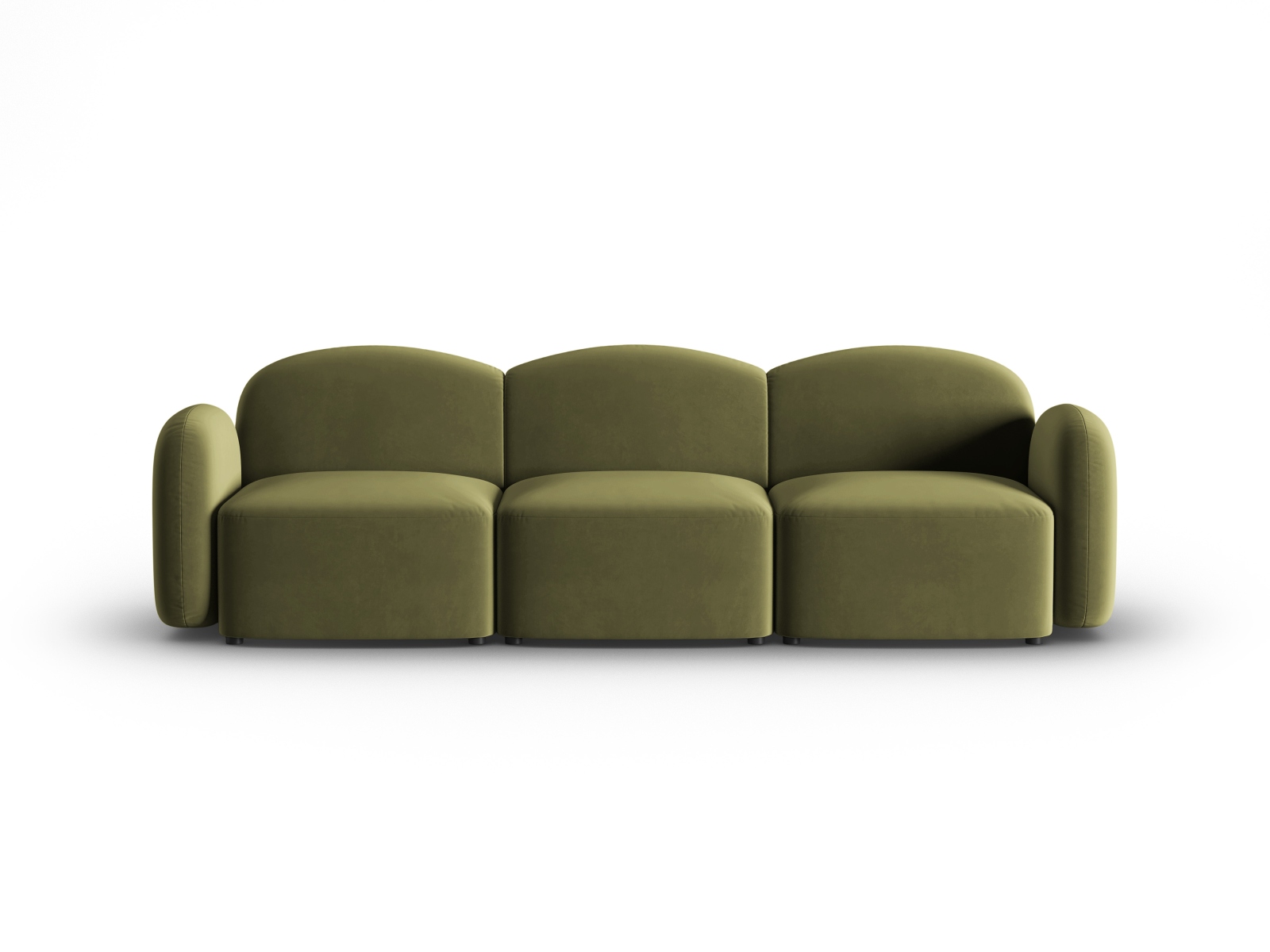 Velvet Sofa, "Blair", 3 Seats, 274x95x76