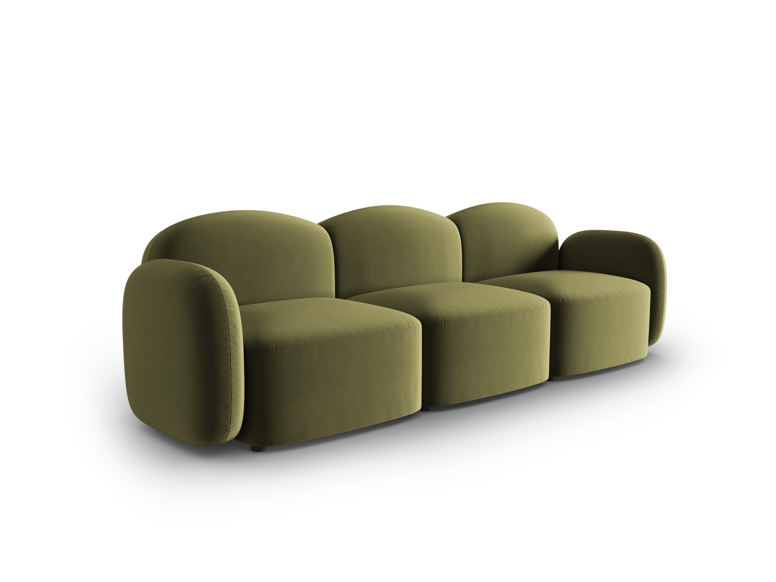 Velvet Sofa, "Blair", 3 Seats, 274x95x76