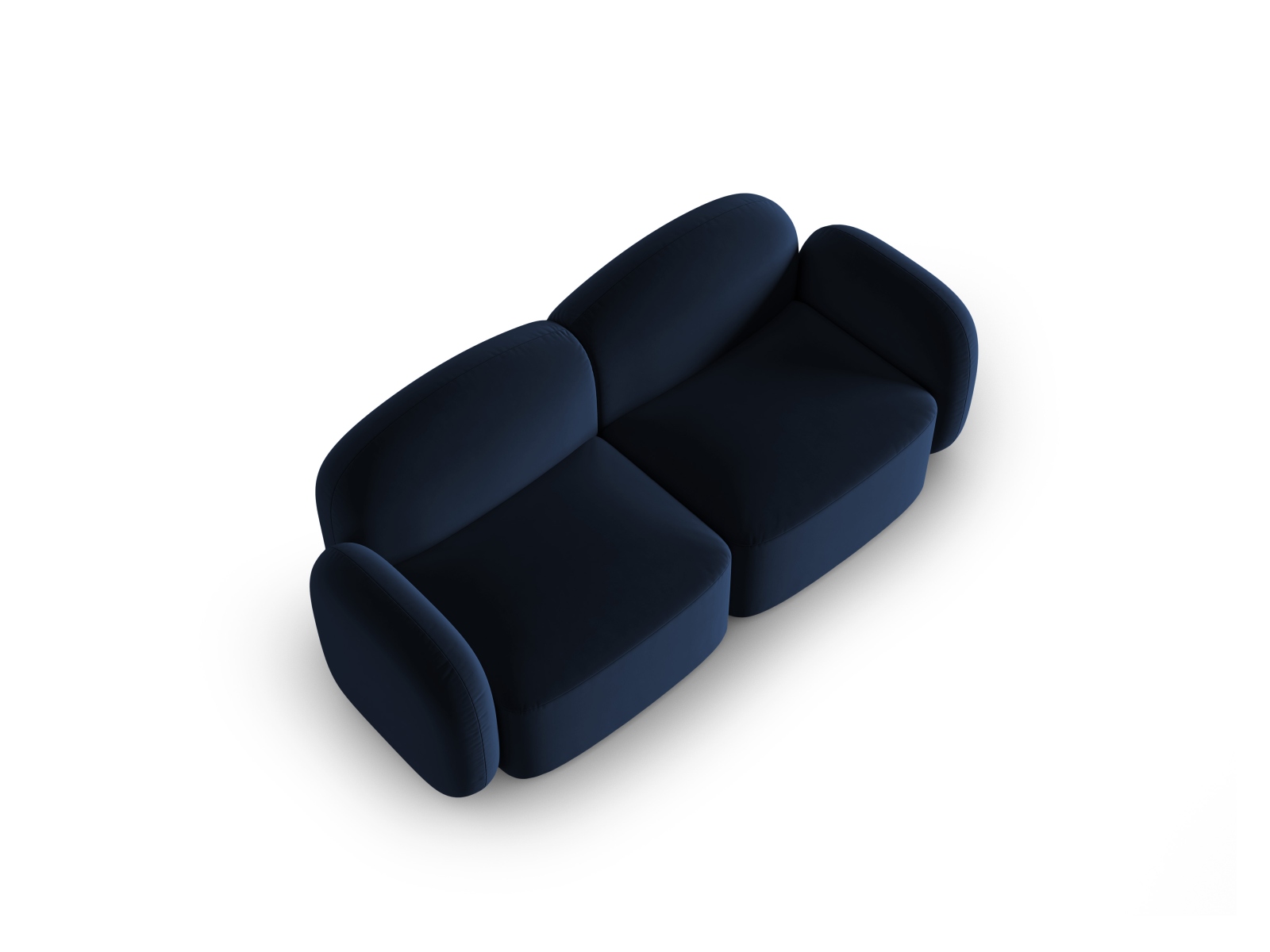 Velvet Sofa, "Blair", 2 Seats, 194x95x76