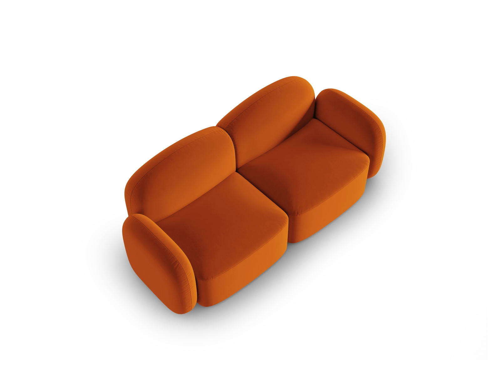 Velvet Sofa, "Blair", 2 Seats, 194x95x76