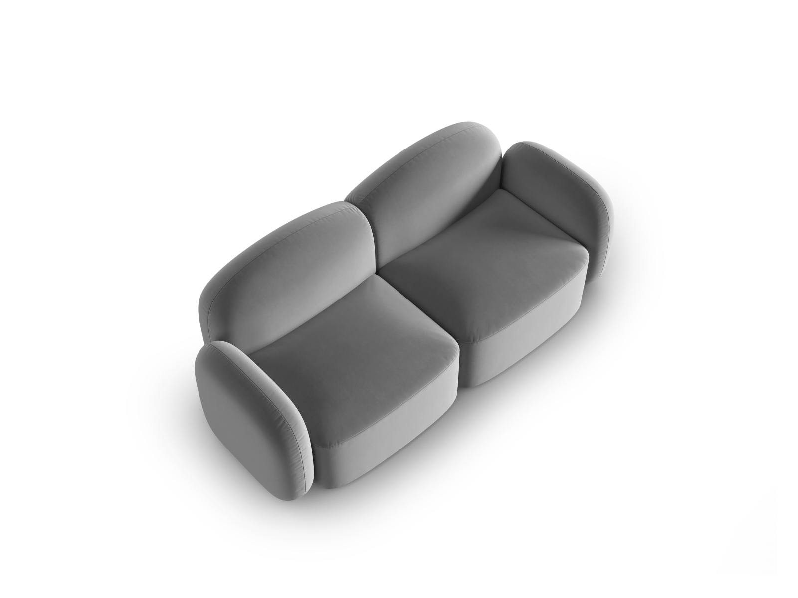Velvet Sofa, "Blair", 2 Seats, 194x95x76