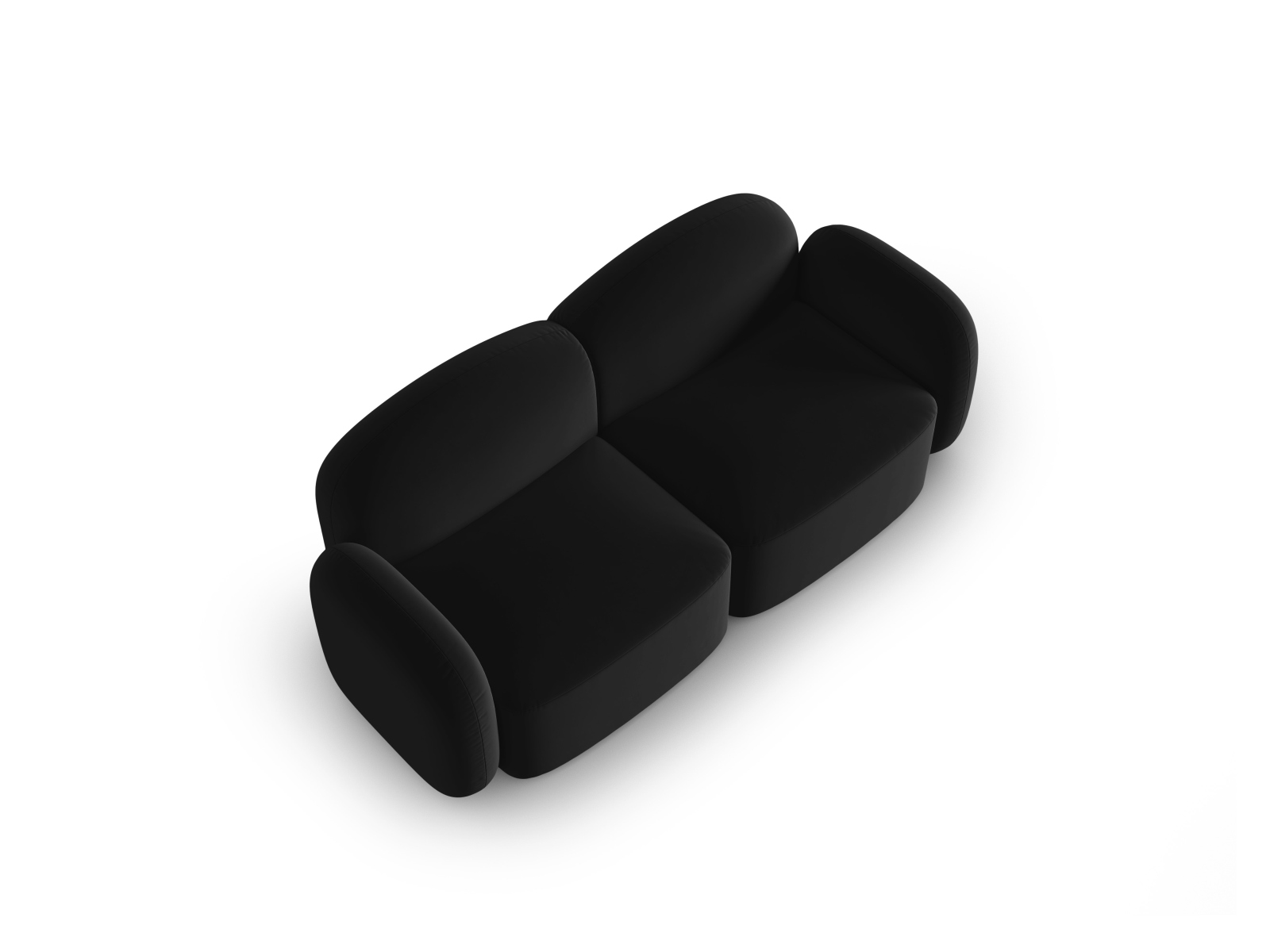 Velvet Sofa, "Blair", 2 Seats, 194x95x76