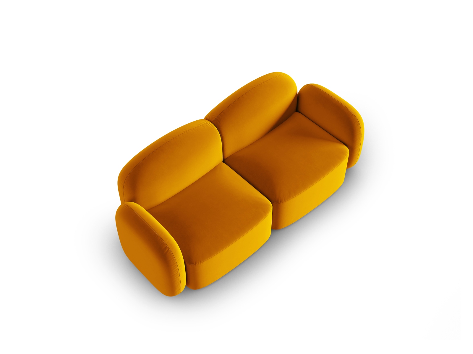 Velvet Sofa, "Blair", 2 Seats, 194x95x76