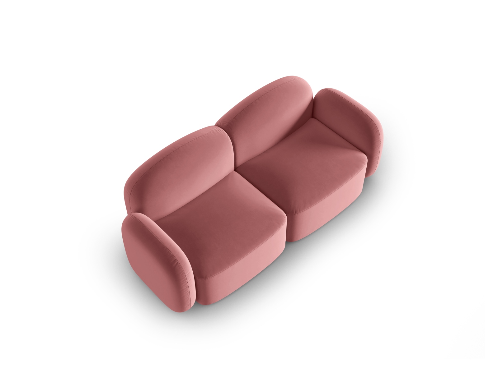 Velvet Sofa, "Blair", 2 Seats, 194x95x76