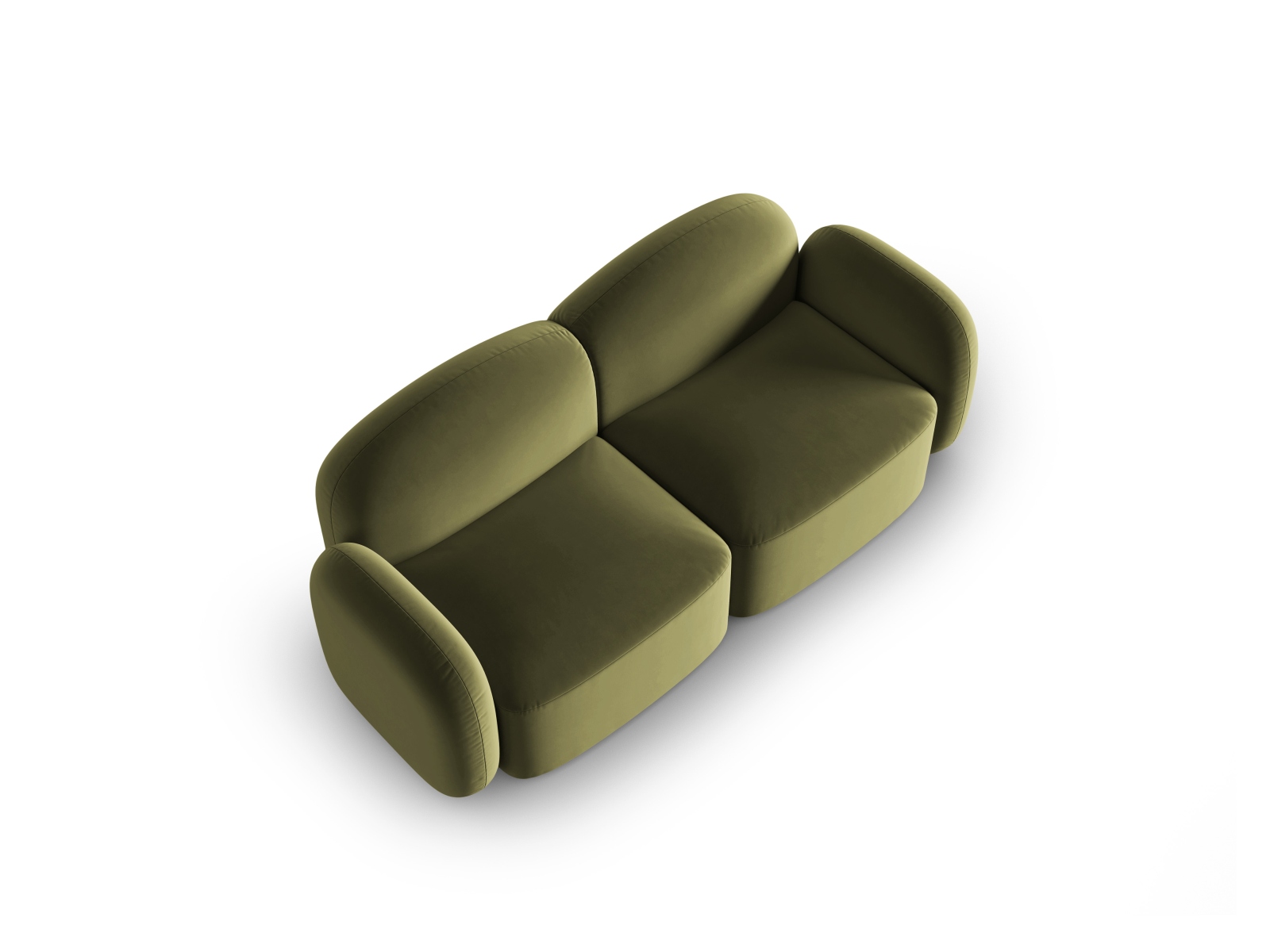 Velvet Sofa, "Blair", 2 Seats, 194x95x76