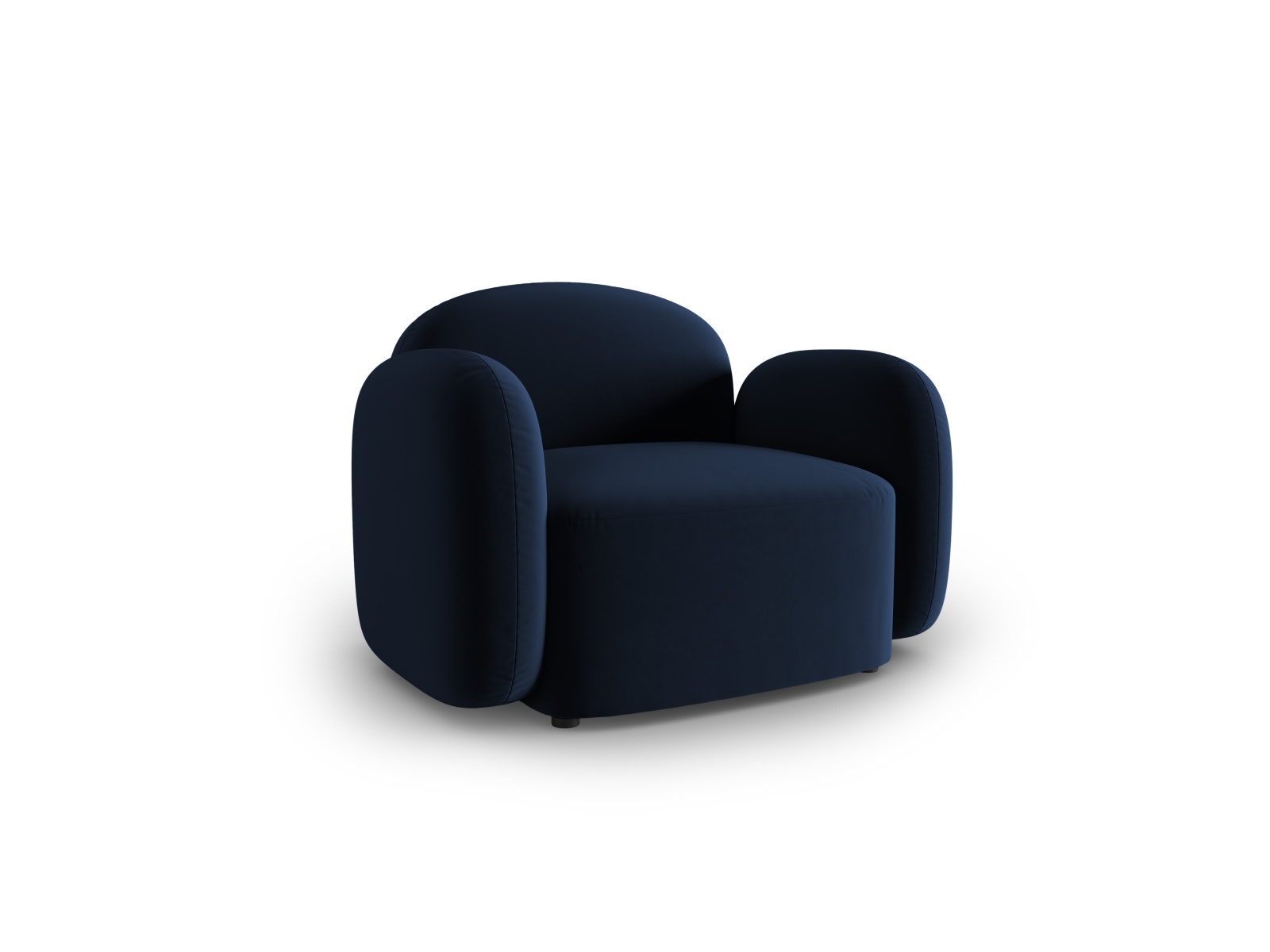 Velvet Armchair, "Blair", 1 Seat, 119x95x76