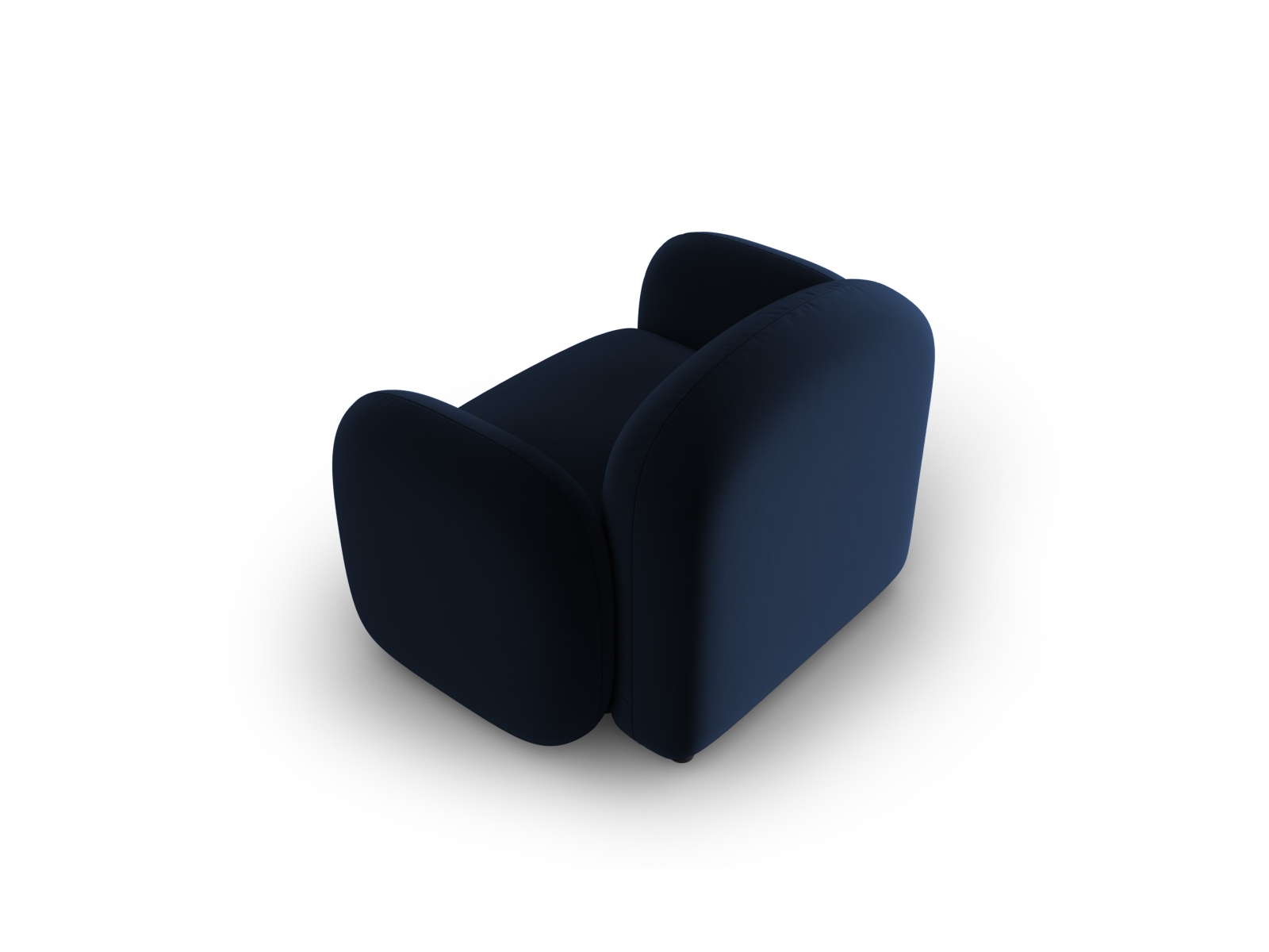 Velvet Armchair, "Blair", 1 Seat, 119x95x76