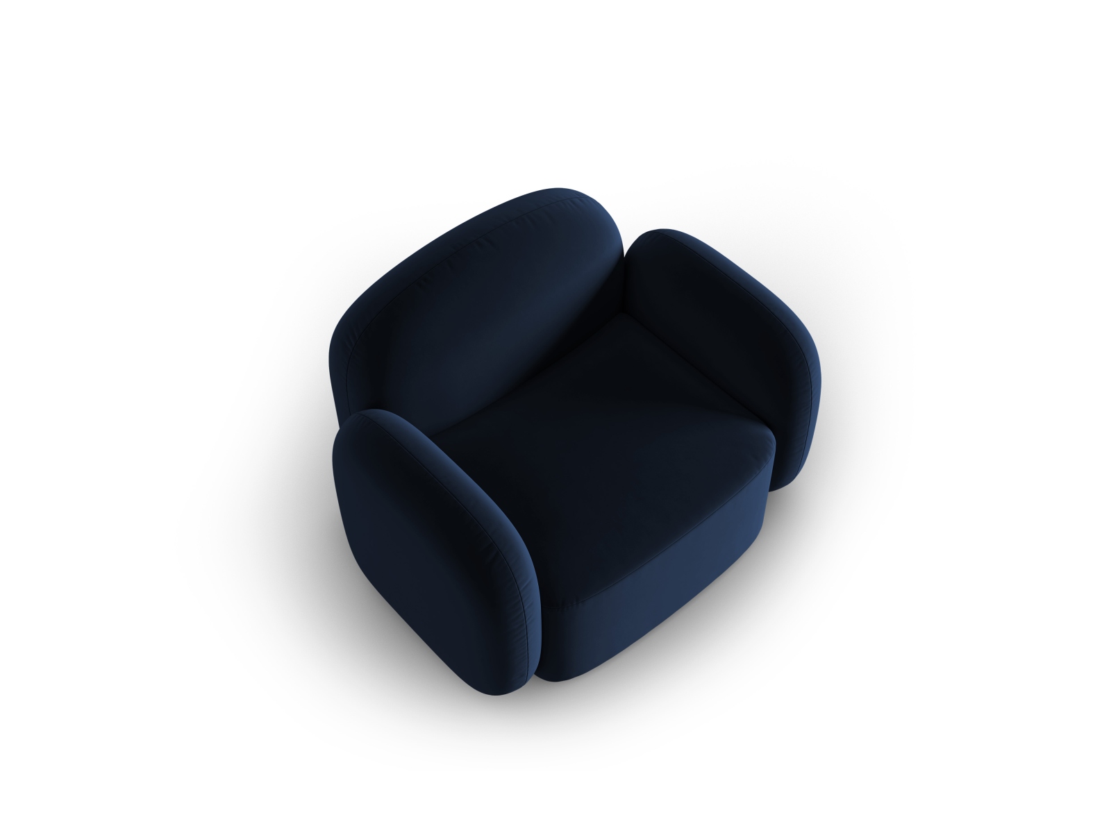 Velvet Armchair, "Blair", 1 Seat, 119x95x76