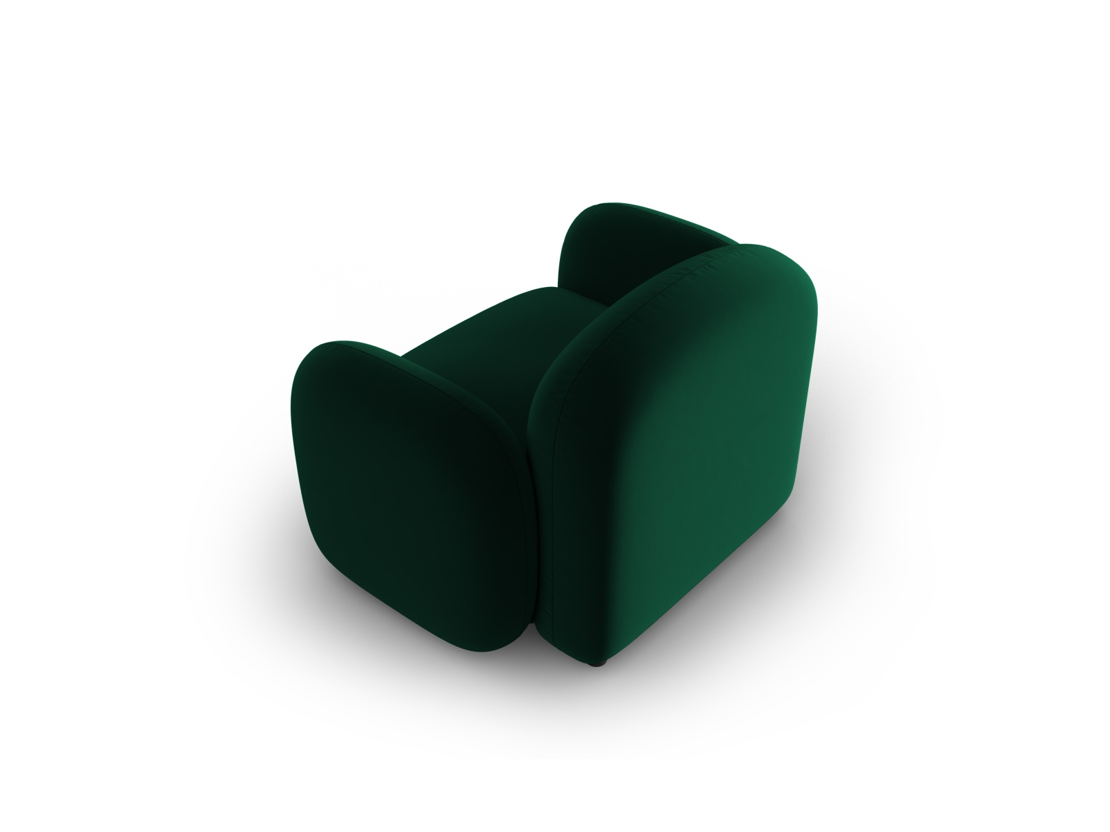 Velvet Armchair, "Blair", 1 Seat, 119x95x76
