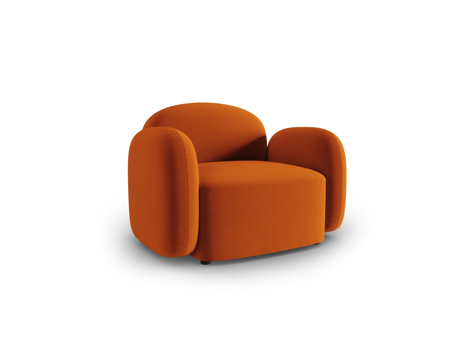 Velvet Armchair, "Blair", 1 Seat, 119x95x76