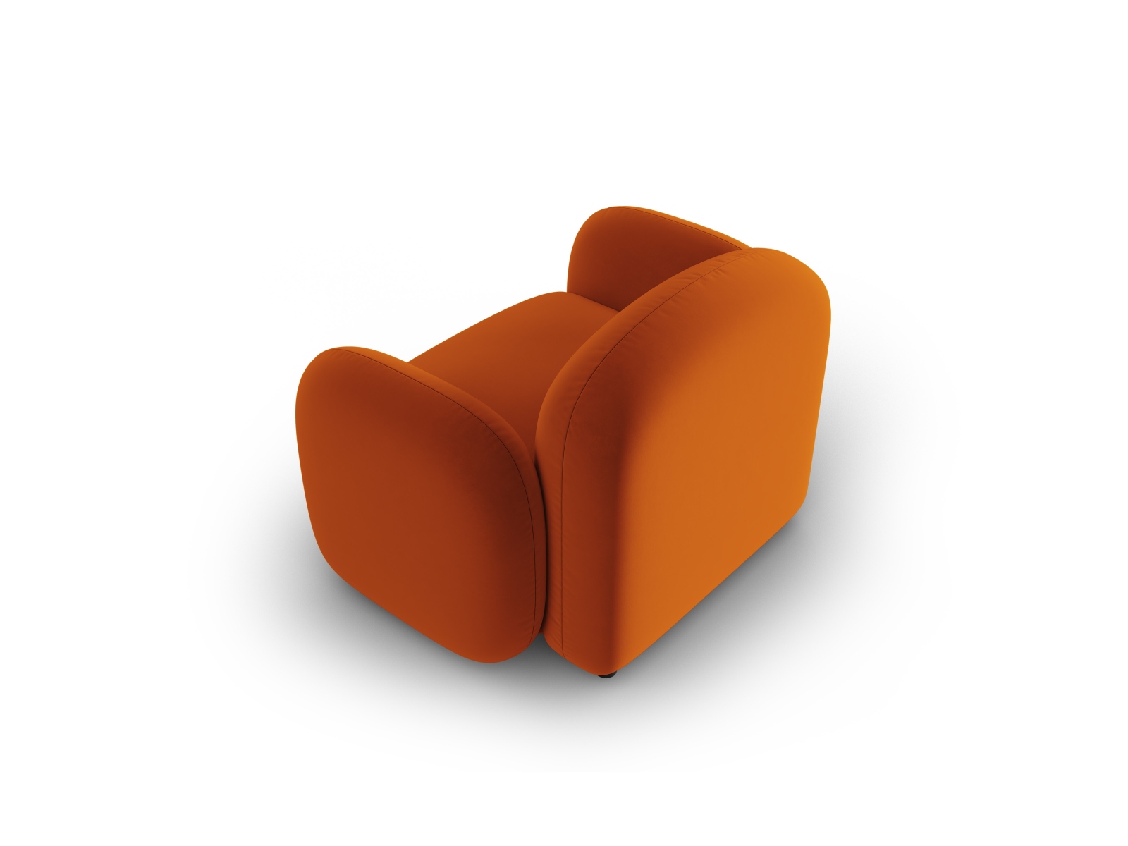 Velvet Armchair, "Blair", 1 Seat, 119x95x76