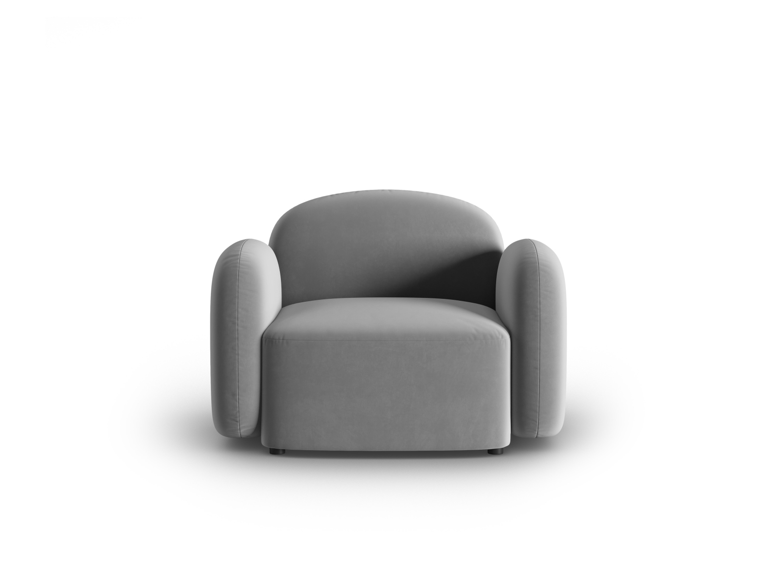 Velvet Armchair, "Blair", 1 Seat, 119x95x76