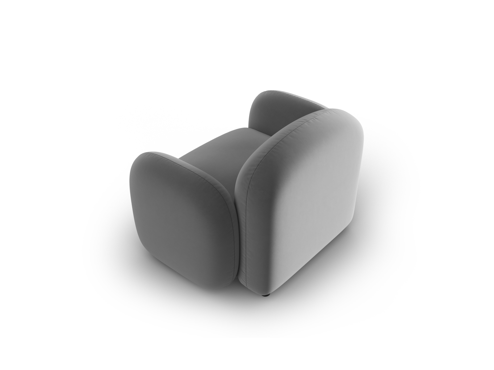 Velvet Armchair, "Blair", 1 Seat, 119x95x76