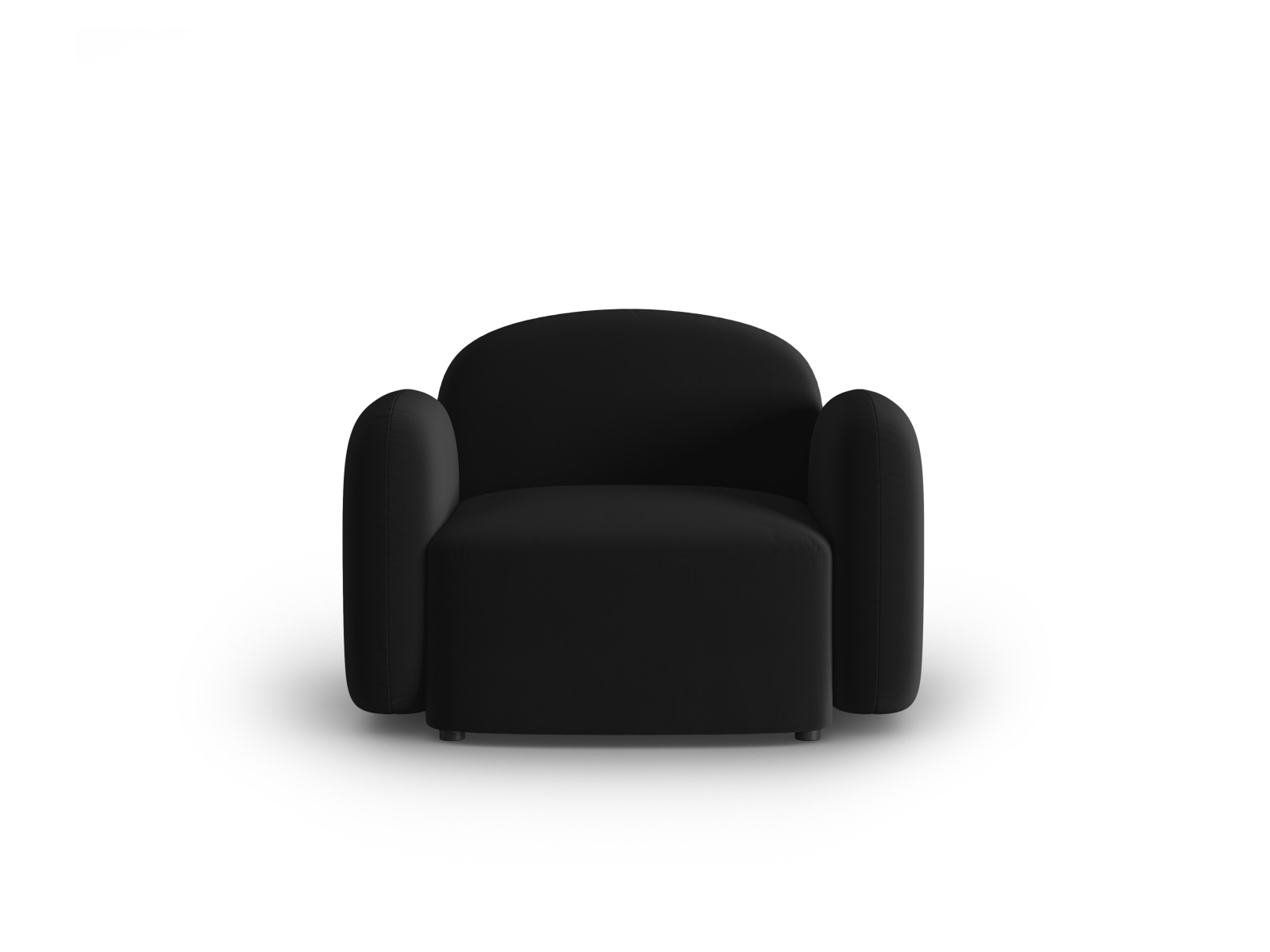 Velvet Armchair, "Blair", 1 Seat, 119x95x76