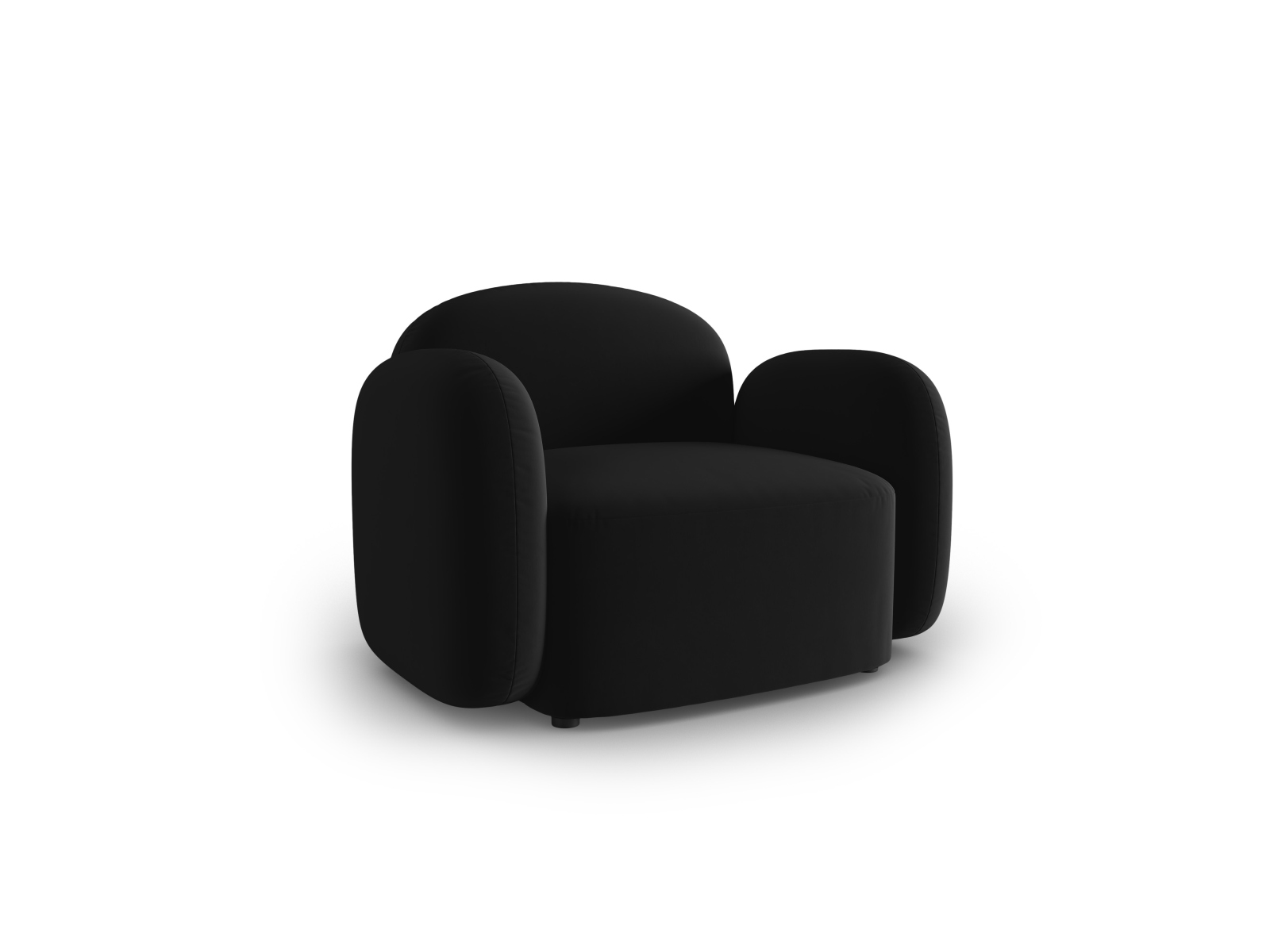 Velvet Armchair, "Blair", 1 Seat, 119x95x76