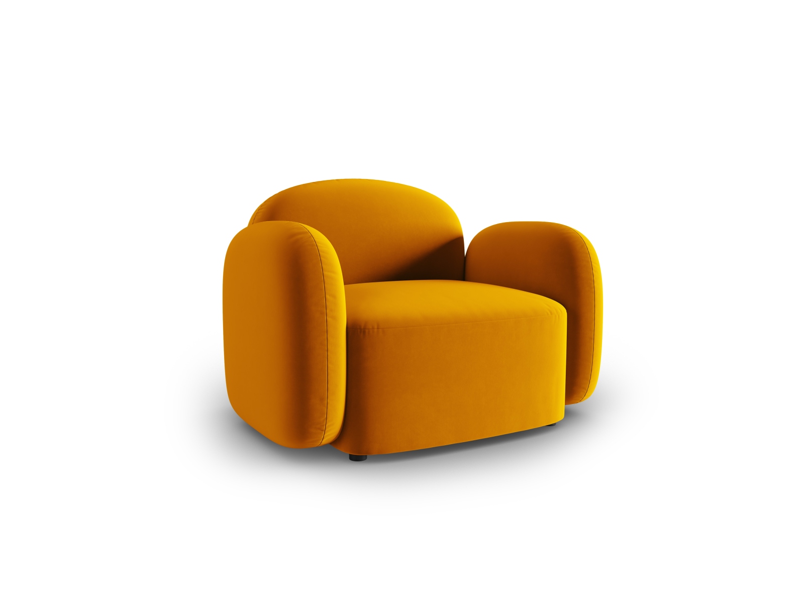 Velvet Armchair, "Blair", 1 Seat, 119x95x76