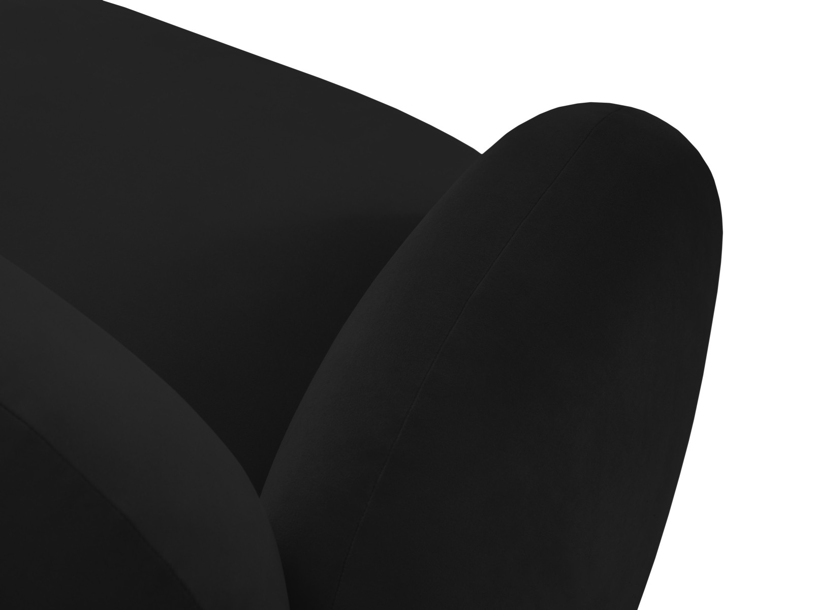 Velvet Armchair, "Blair", 1 Seat, 119x95x76