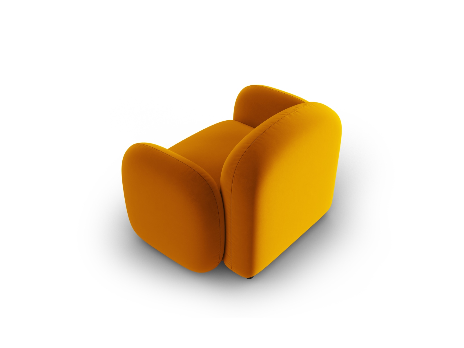 Velvet Armchair, "Blair", 1 Seat, 119x95x76
