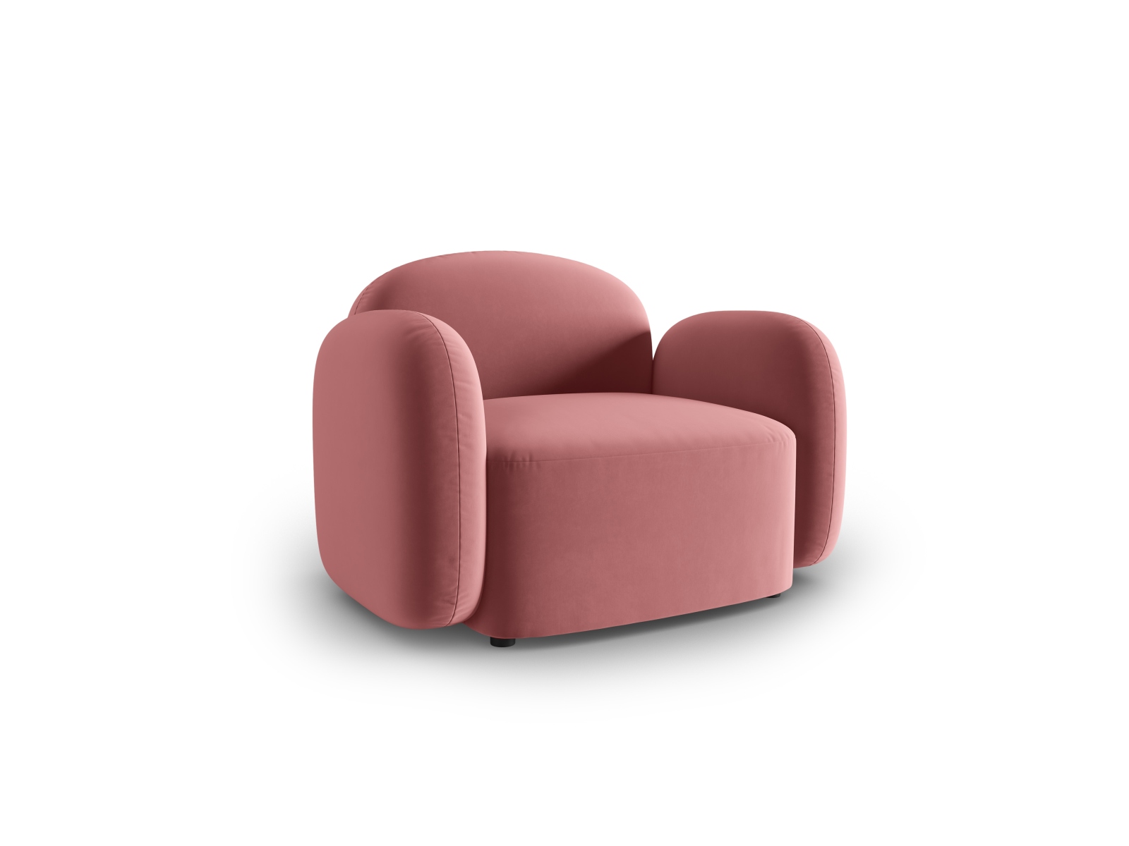 Velvet Armchair, "Blair", 1 Seat, 119x95x76