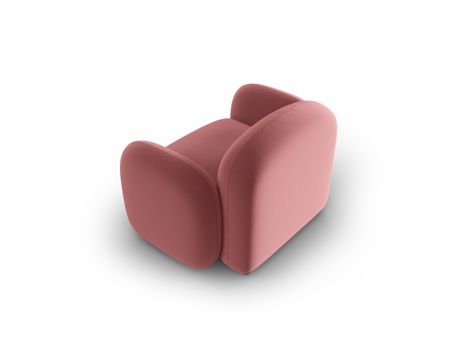 Velvet Armchair, "Blair", 1 Seat, 119x95x76