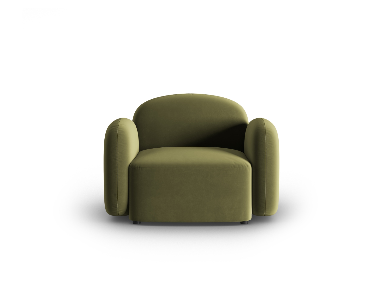 Velvet Armchair, "Blair", 1 Seat, 119x95x76