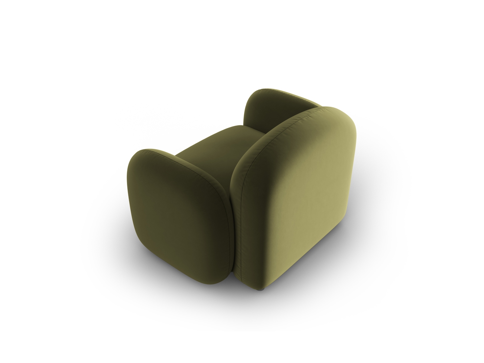 Velvet Armchair, "Blair", 1 Seat, 119x95x76