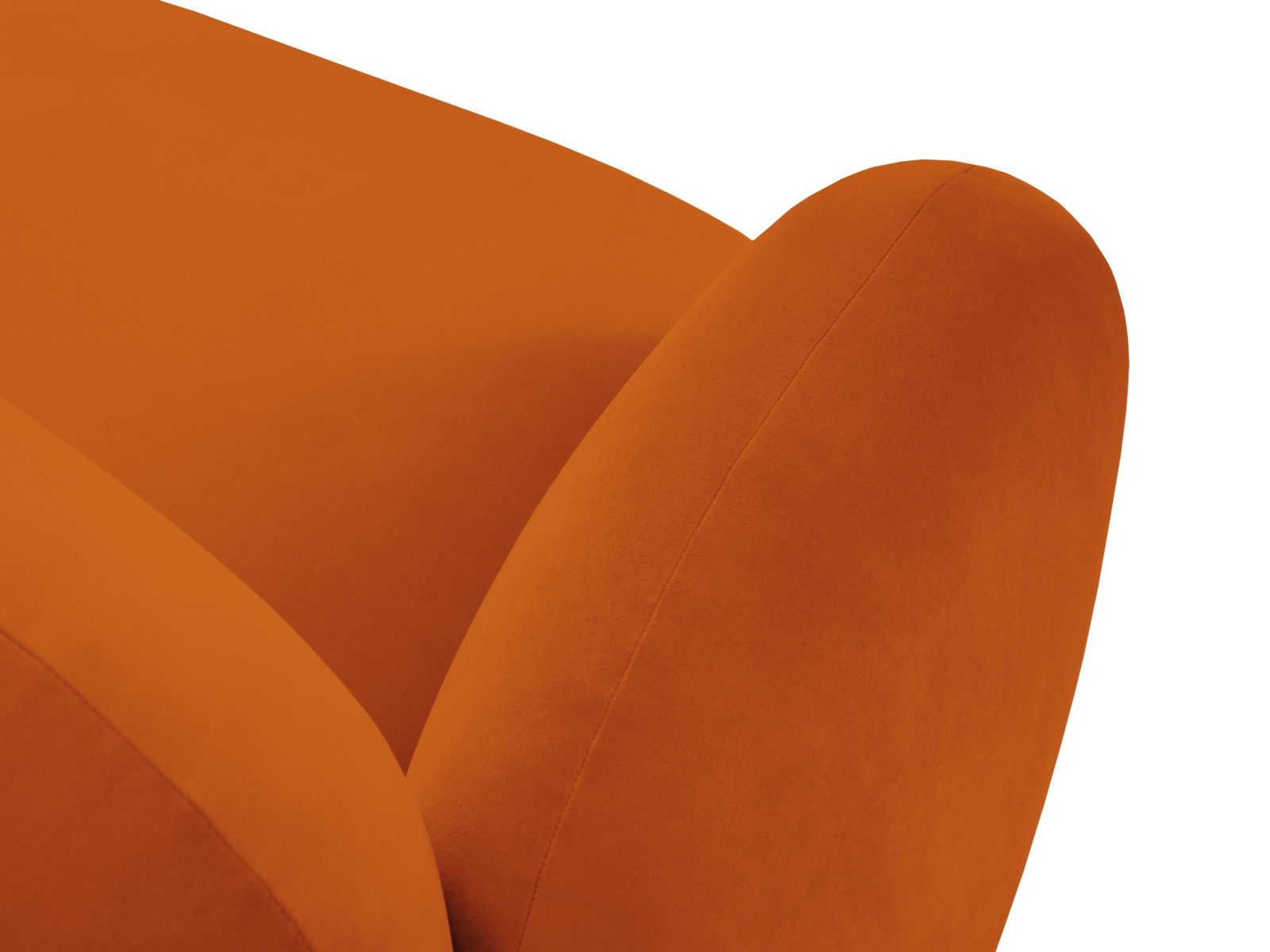 Velvet Left Corner Sofa, "Blair", 4 Seats, 274x167x76