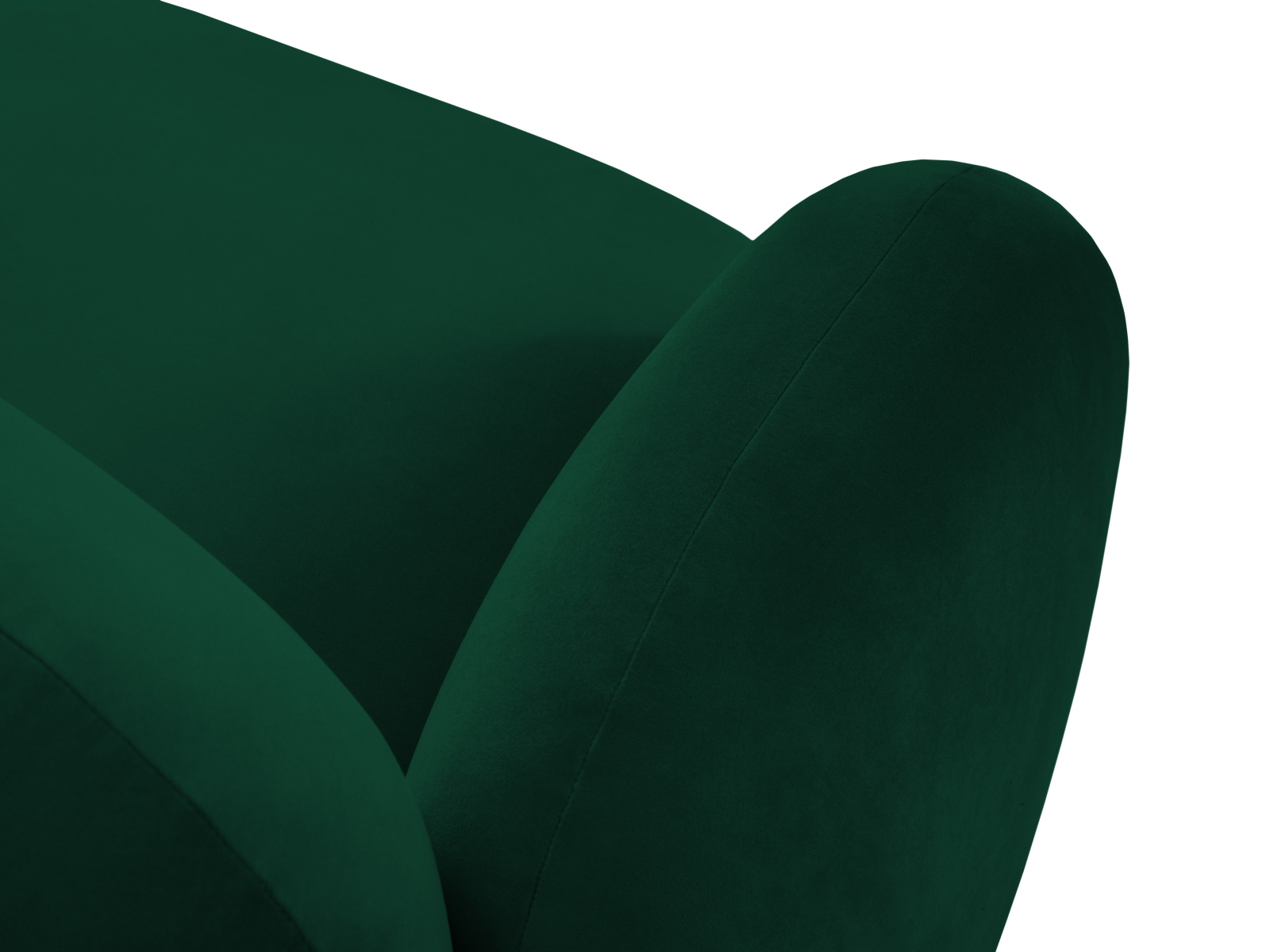 Velvet Right Corner Sofa, "Blair", 4 Seats, 274x167x76