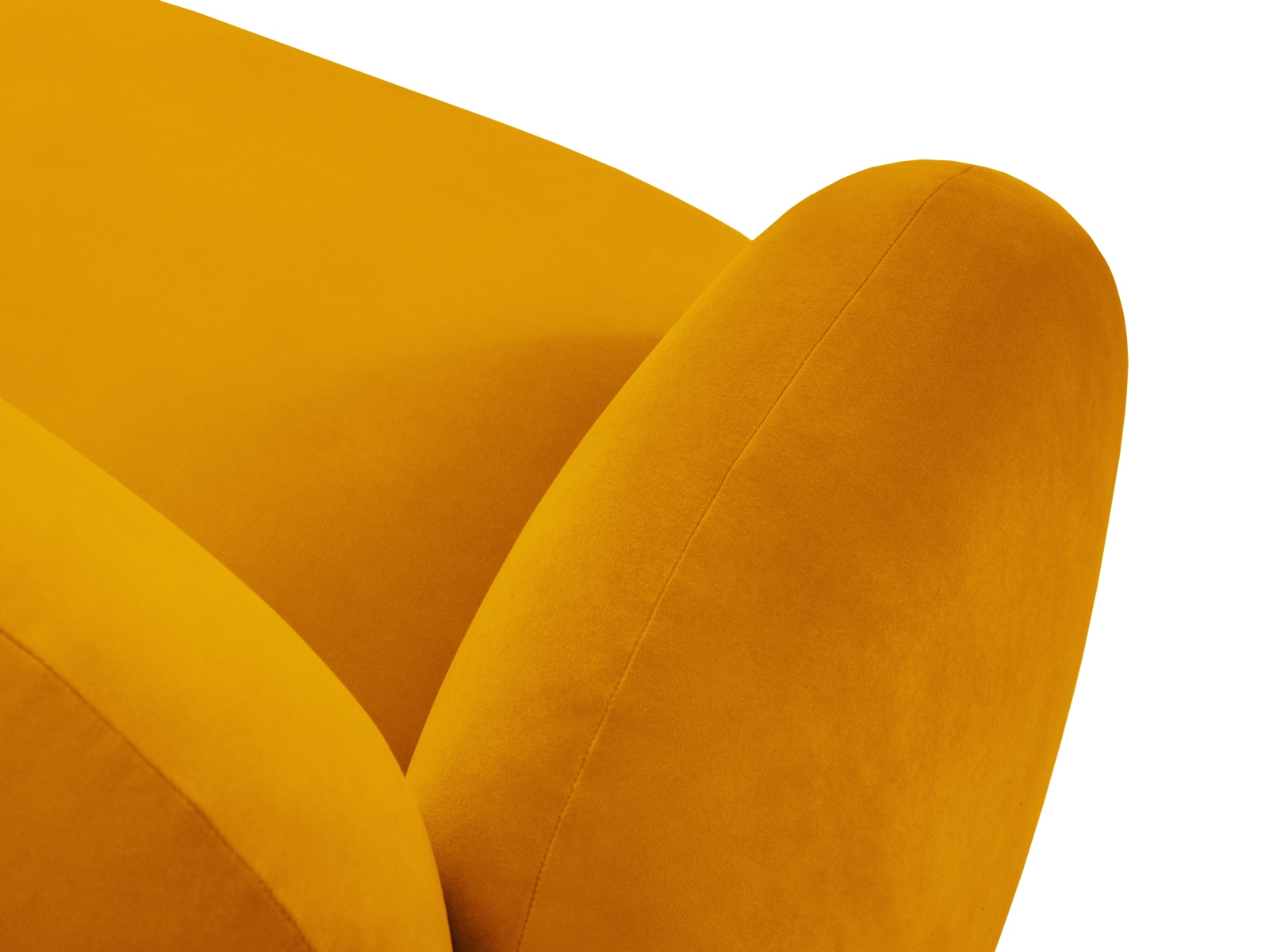Velvet Right Corner Sofa, "Blair", 4 Seats, 274x167x76