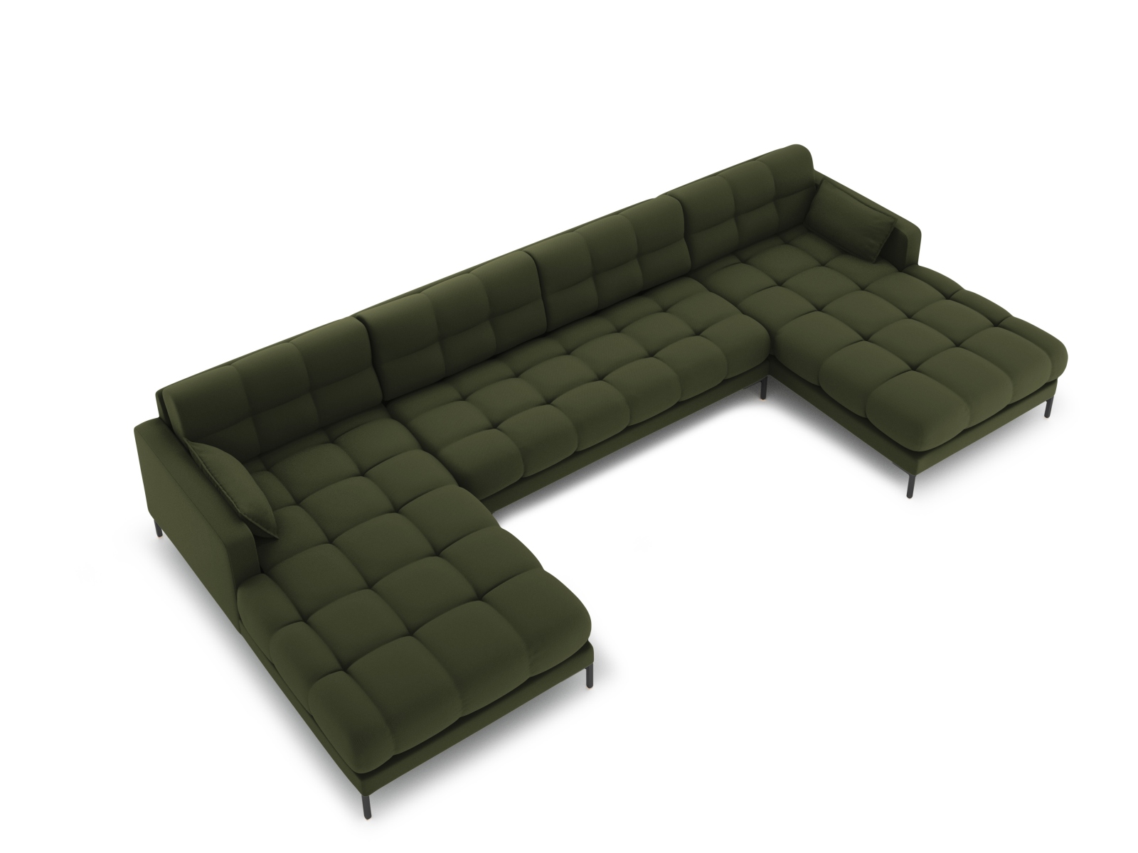 Panoramic Sofa, "Mamaia", 6 Seats, 383x185x75