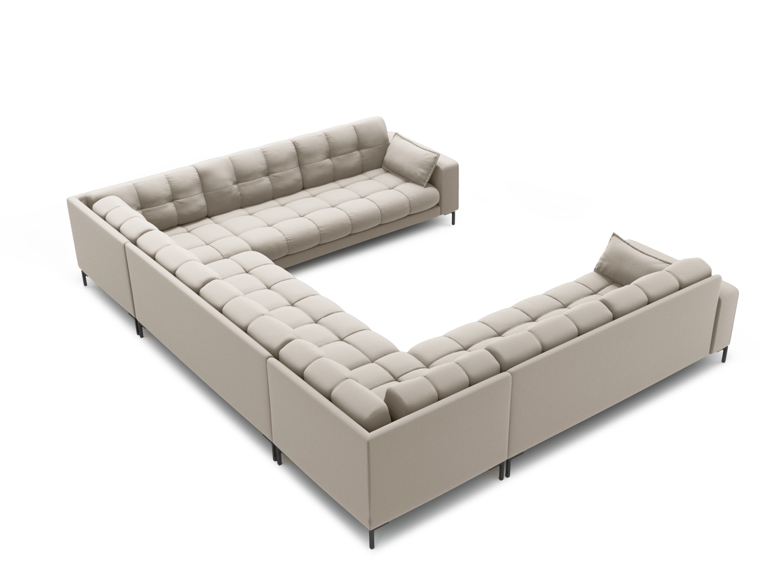 Panoramic Sofa, "Mamaia", 9 Seats, 337x256x75