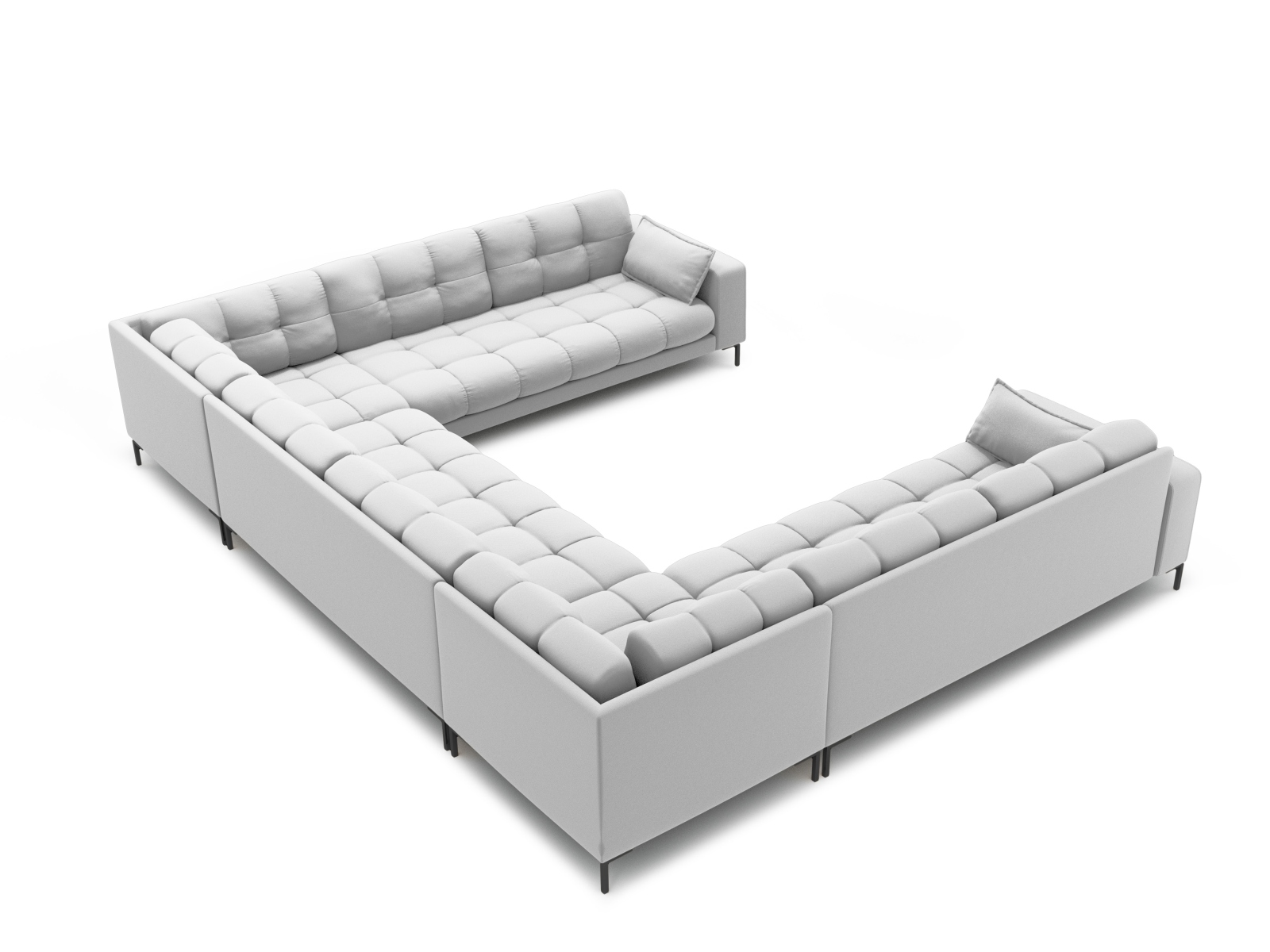 Panoramic Sofa, "Mamaia", 9 Seats, 337x256x75