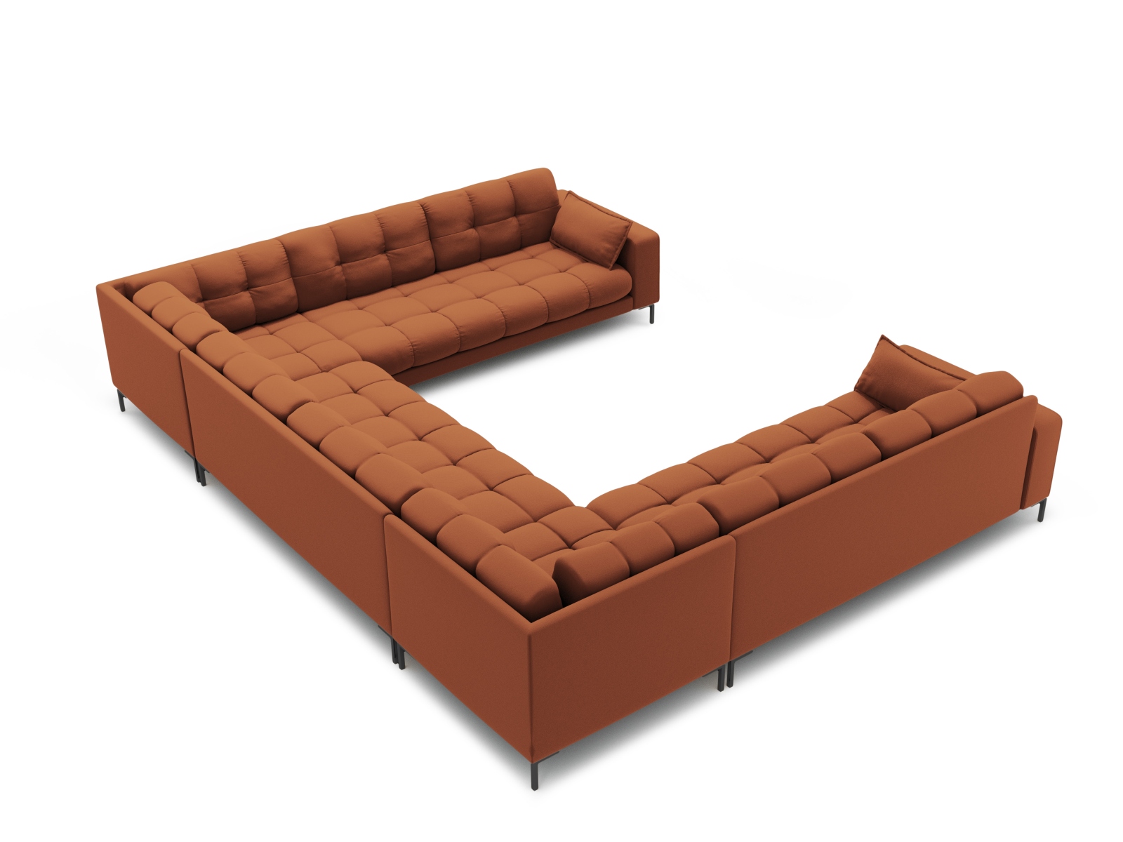 Panoramic Sofa, "Mamaia", 9 Seats, 337x256x75