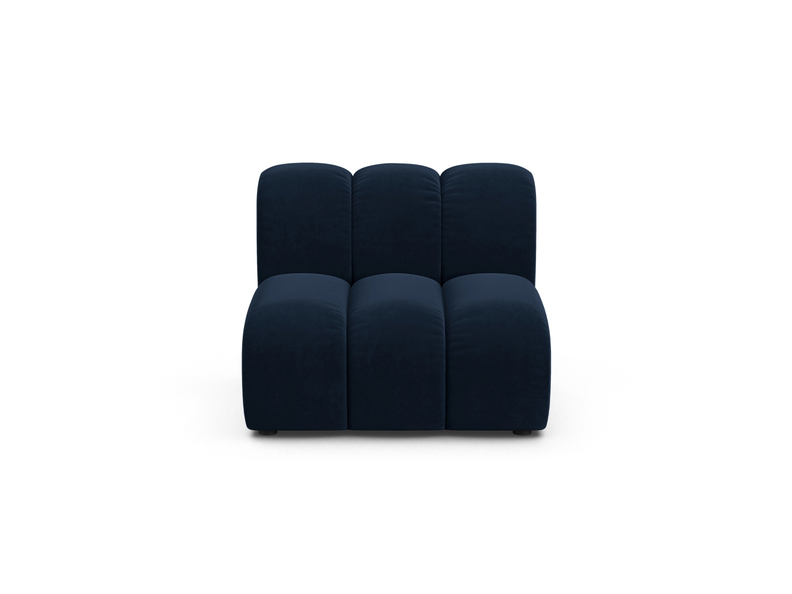 Velvet Modul Armless, "Lupine", 1 Seat, 92x95x70